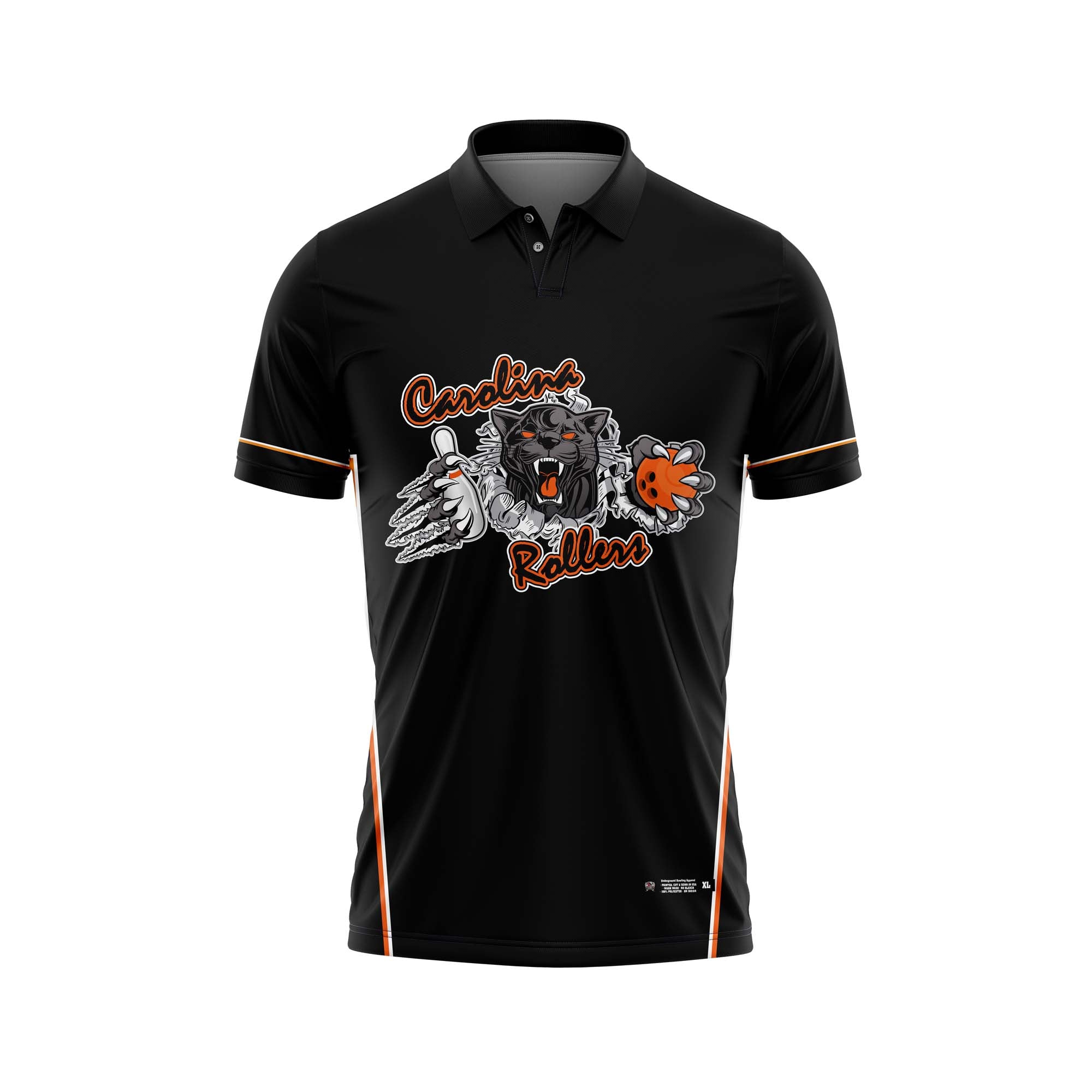 Carolina Rollers Black / Orange Jersey