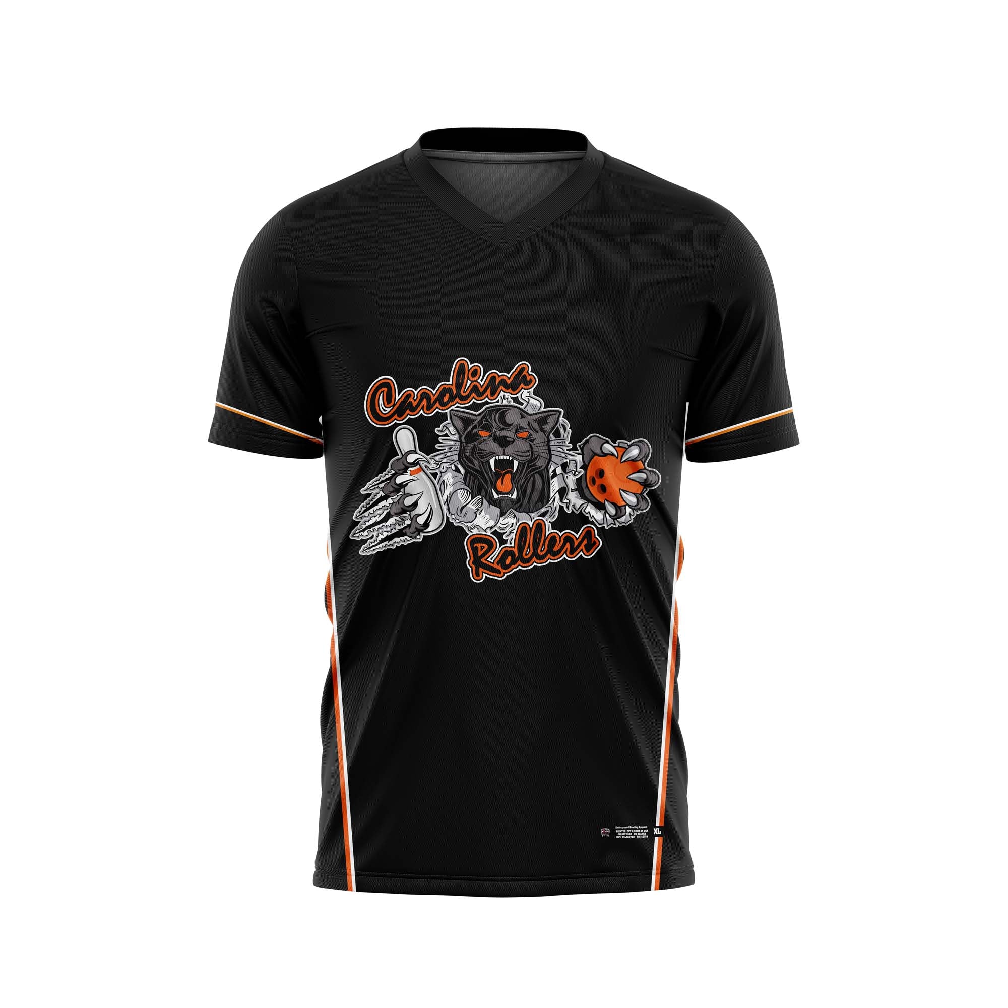 Carolina Rollers Black / Orange Jersey