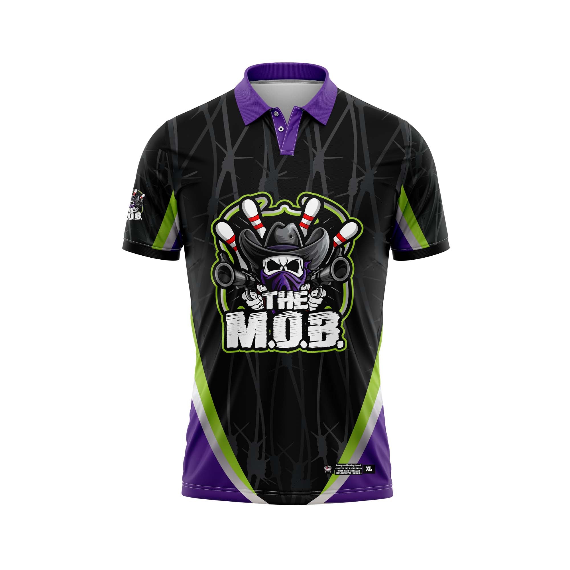 The MOB Black / Purple Jersey