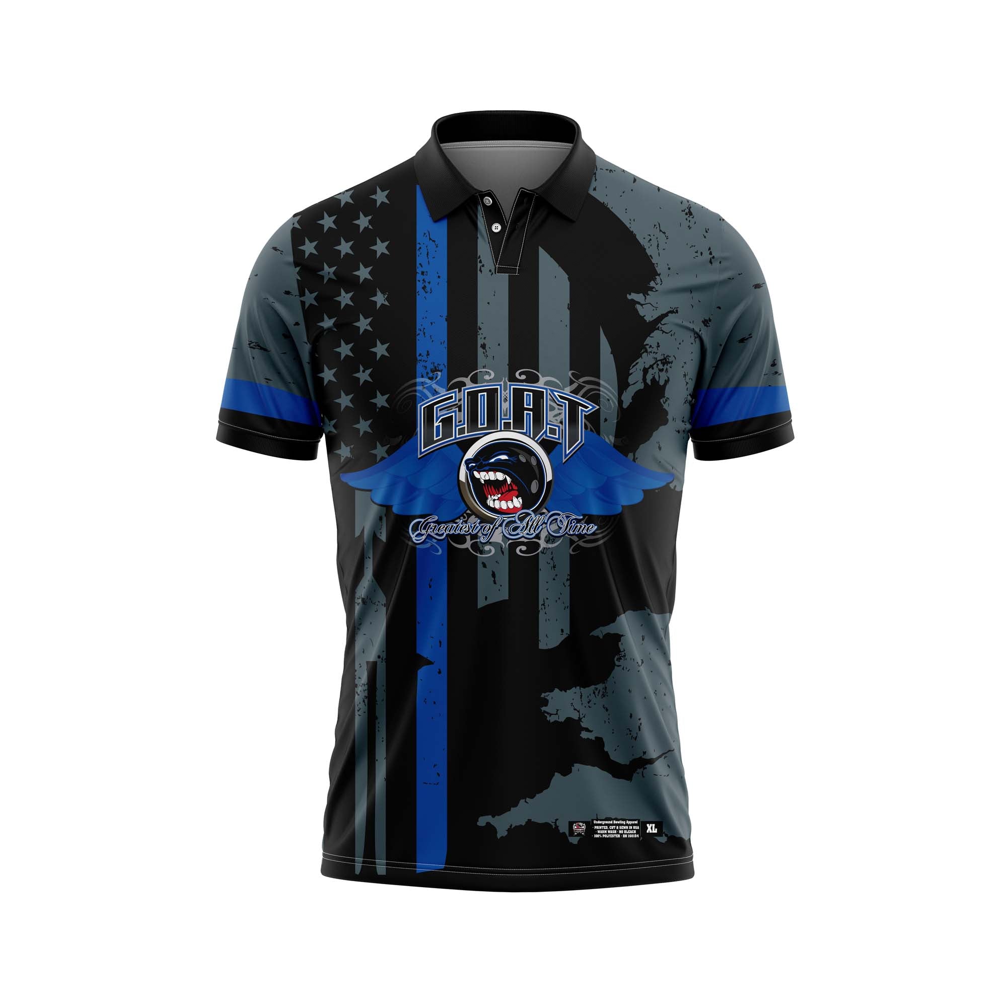 Goat Blue Skull Jersey