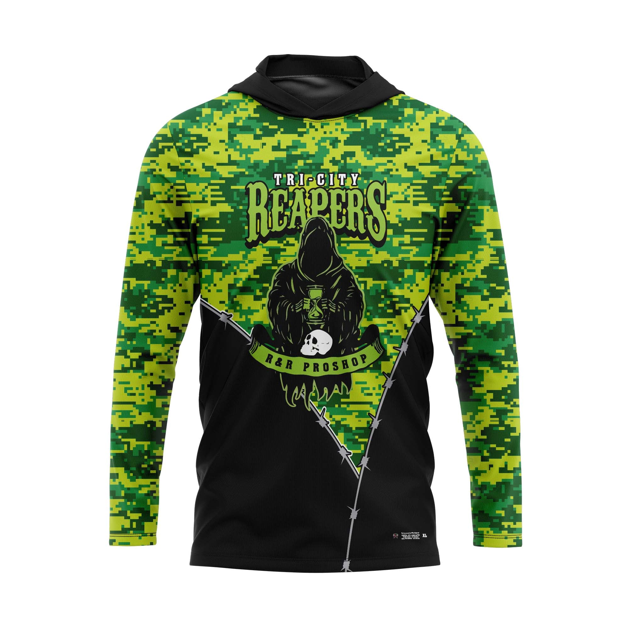 TRI CITY REAPERS Camo Green Jerseys