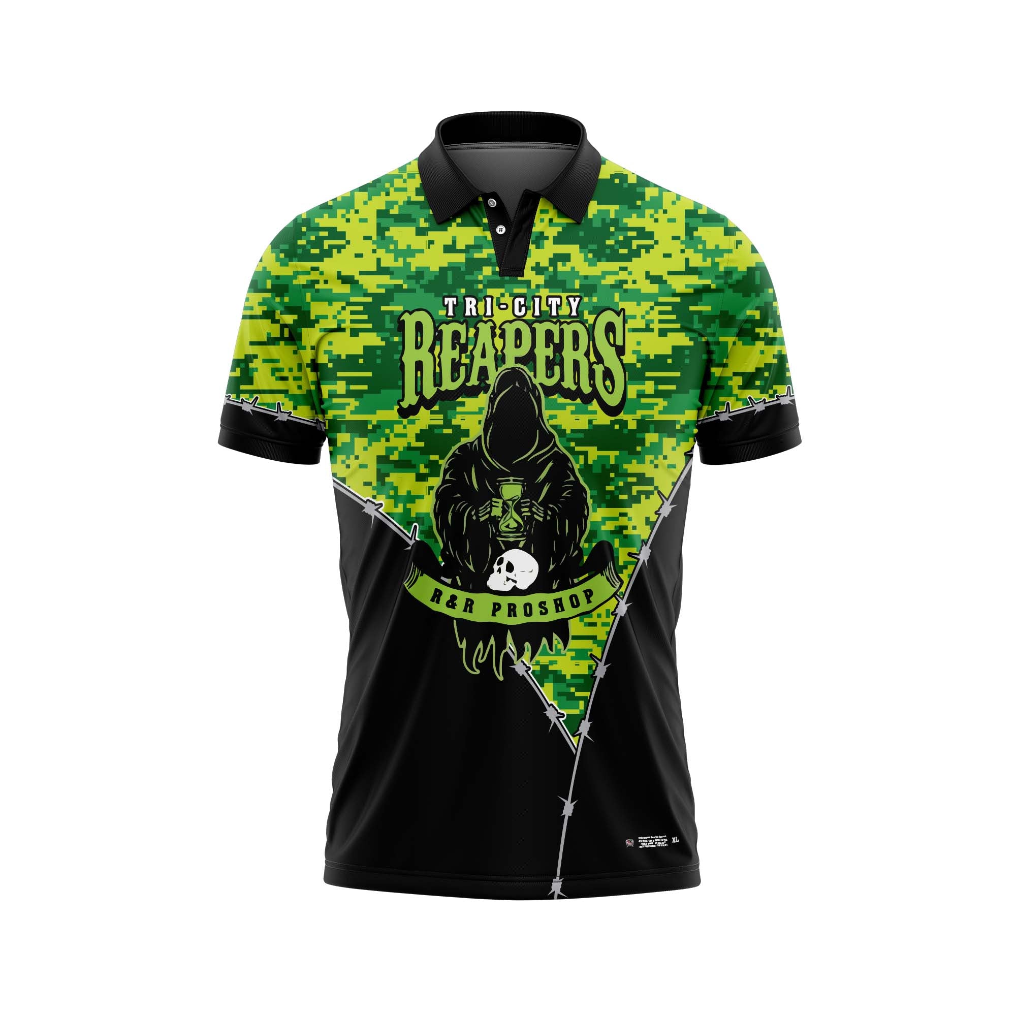 TRI CITY REAPERS Camo Green Jerseys