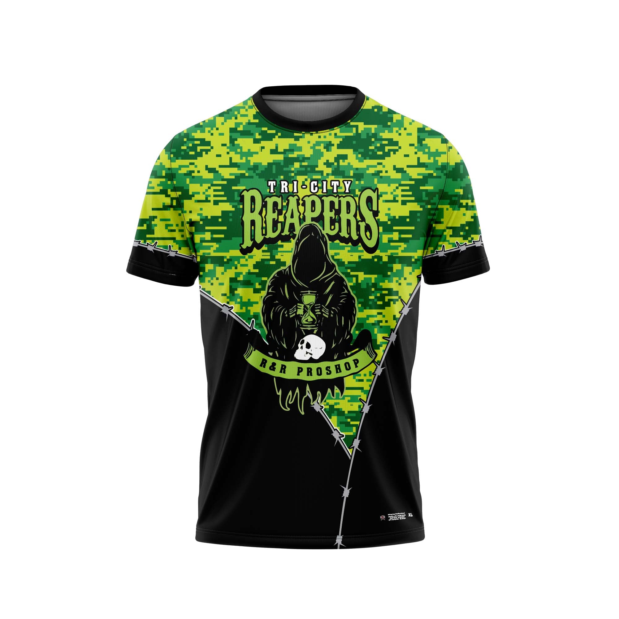 TRI CITY REAPERS Camo Green Jerseys