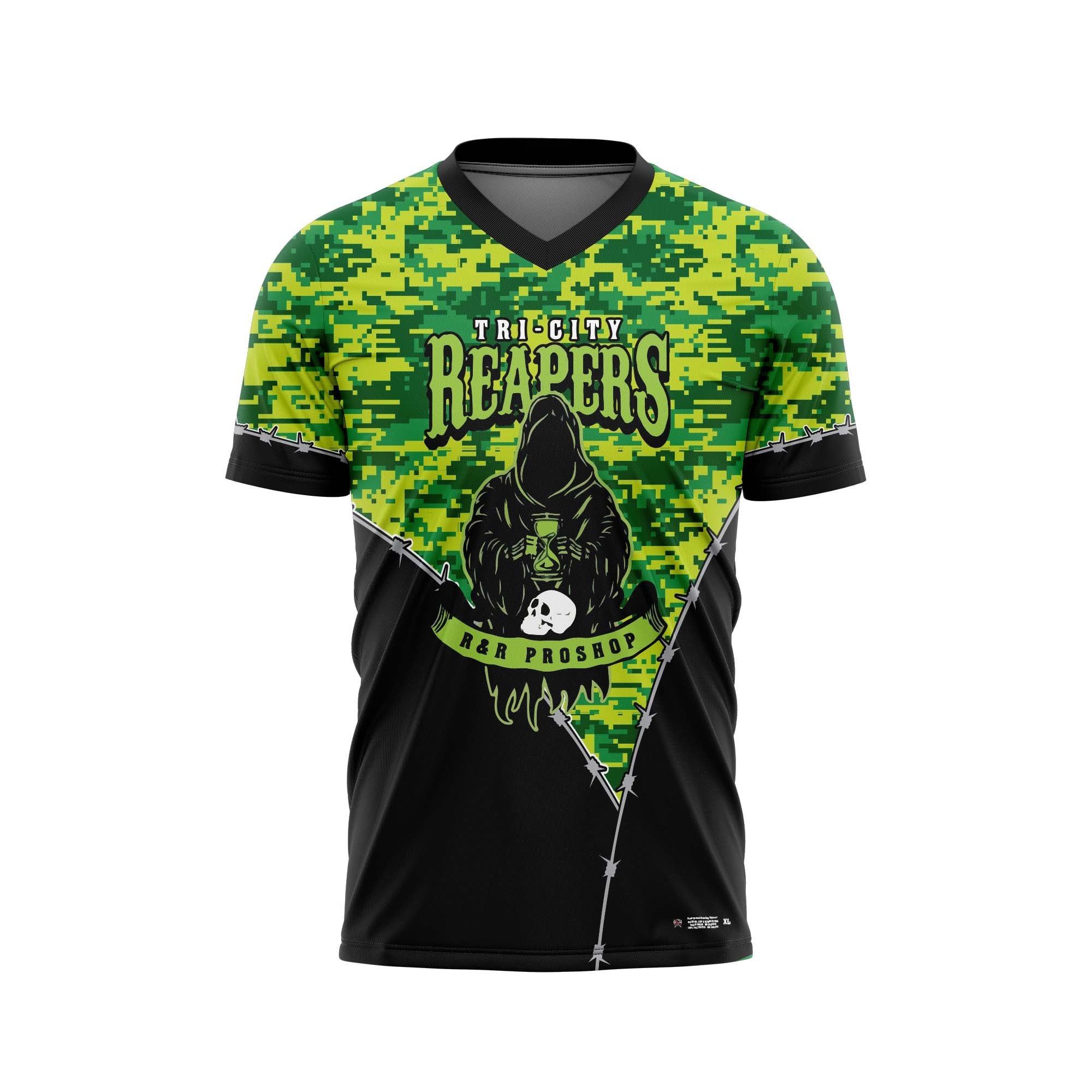 TRI CITY REAPERS Camo Green Jerseys