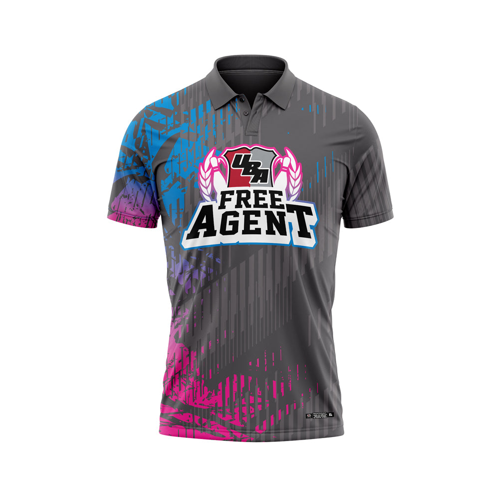 Free Agent Charcoal Pink Jersey