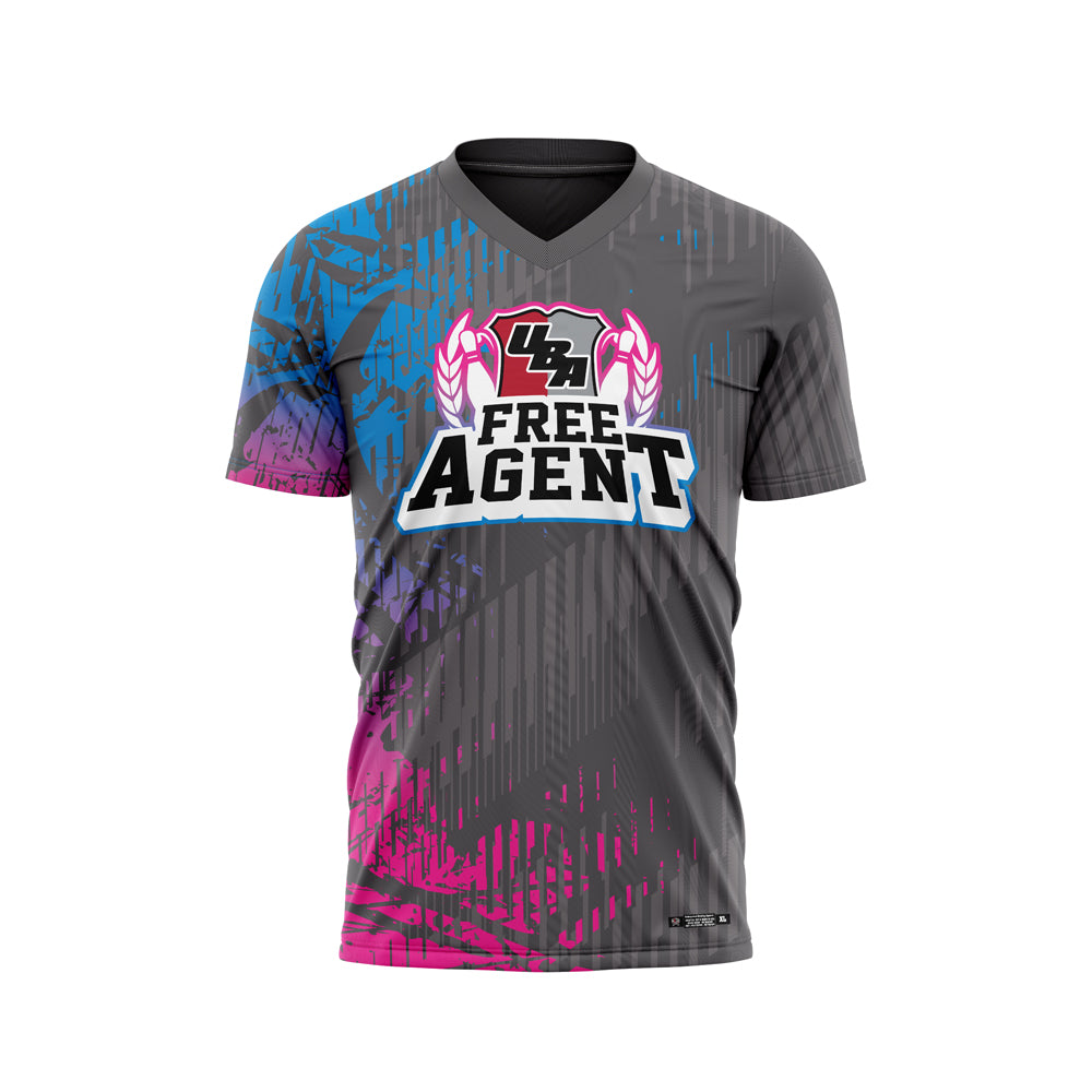 Free Agent Charcoal Pink Jersey