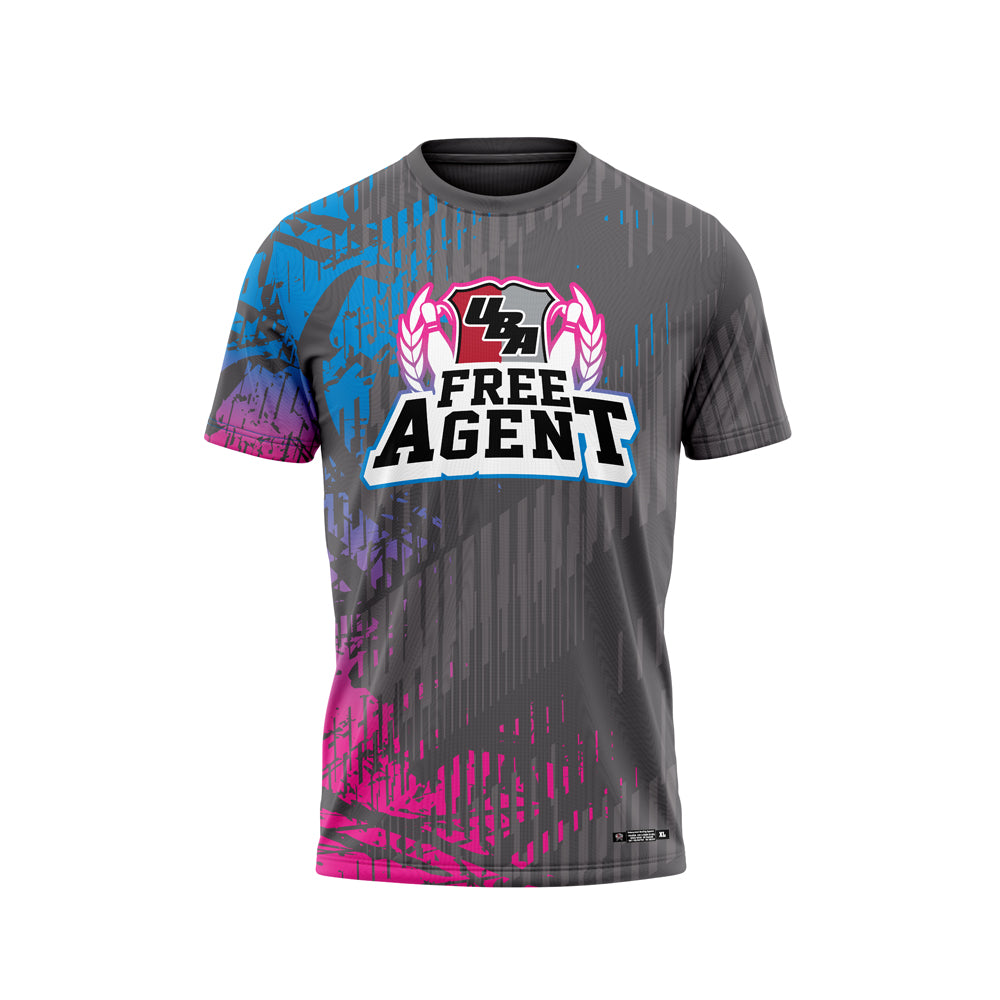 Free Agent Charcoal Pink Jersey