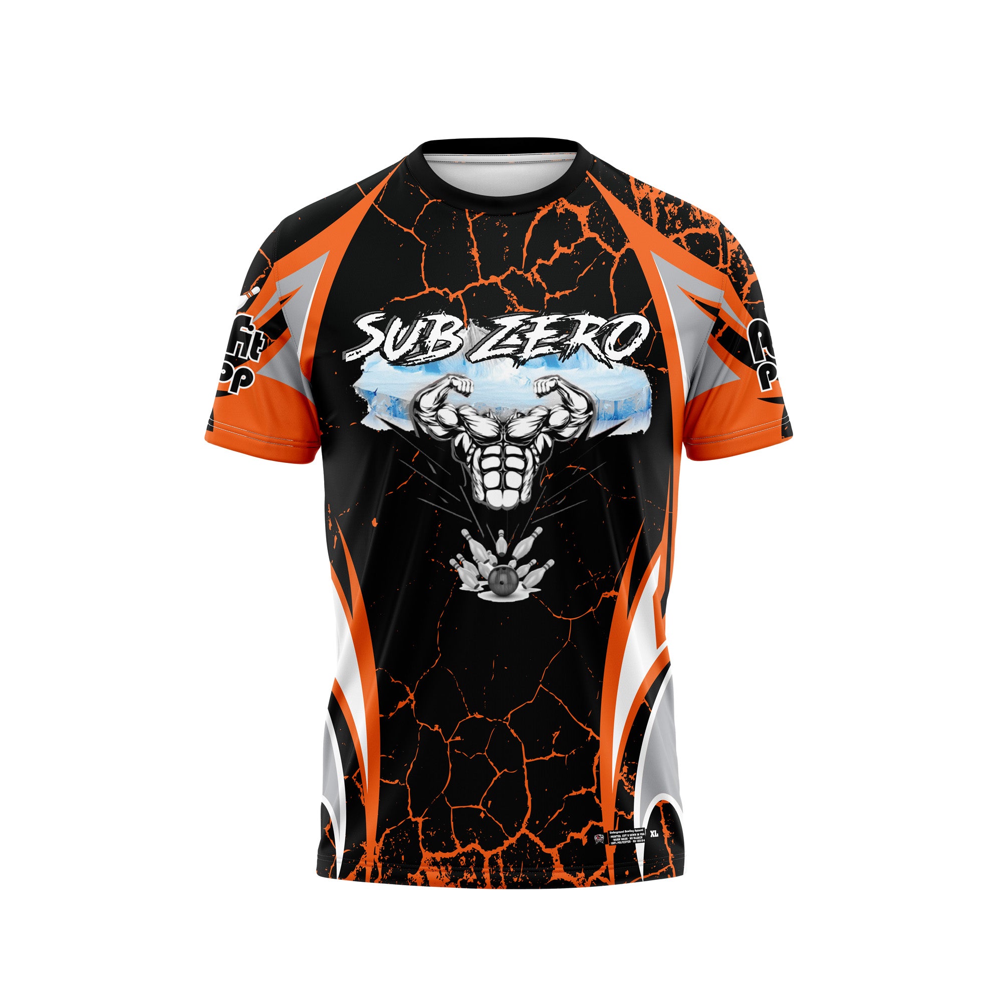 Sub Zero Eroded Black / Orange Jersey