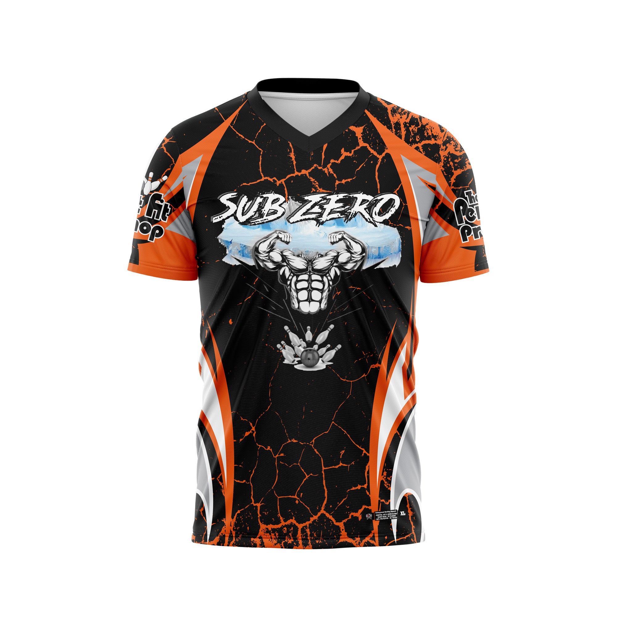 Sub Zero Eroded Black / Orange Jersey