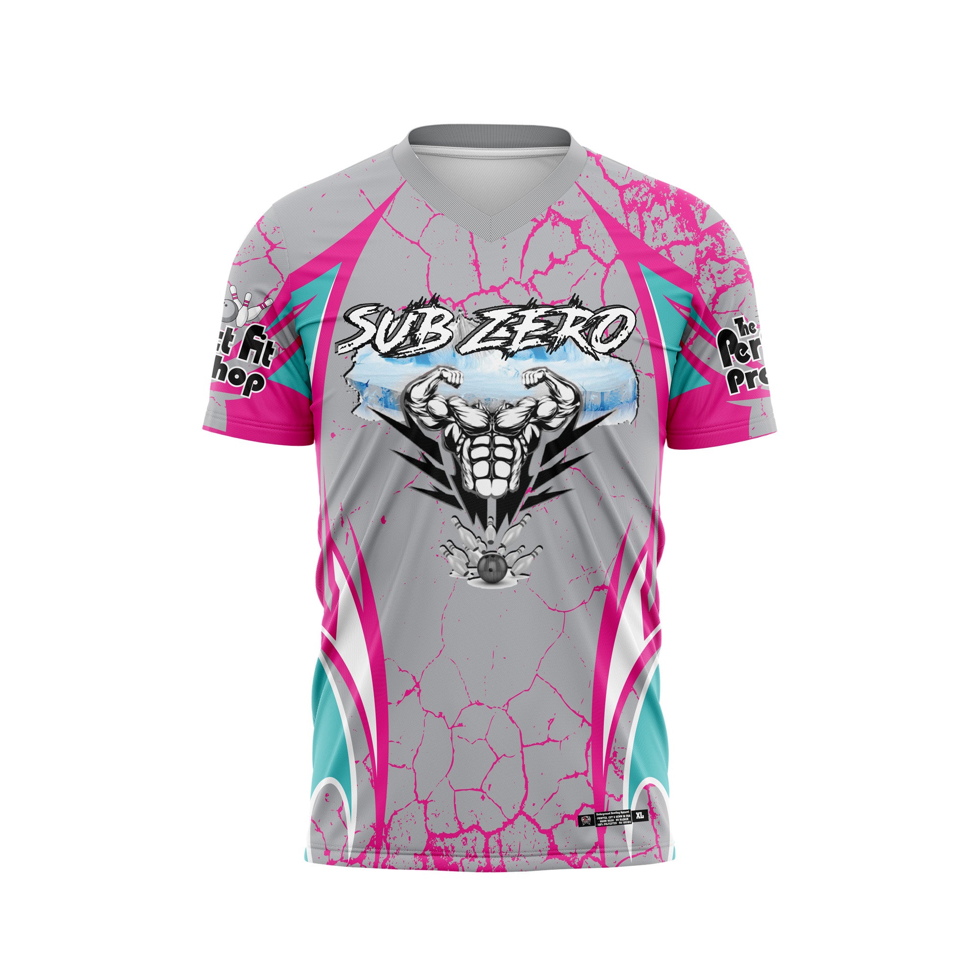 Sub Zero Eroded Pink / Aqua Jersey