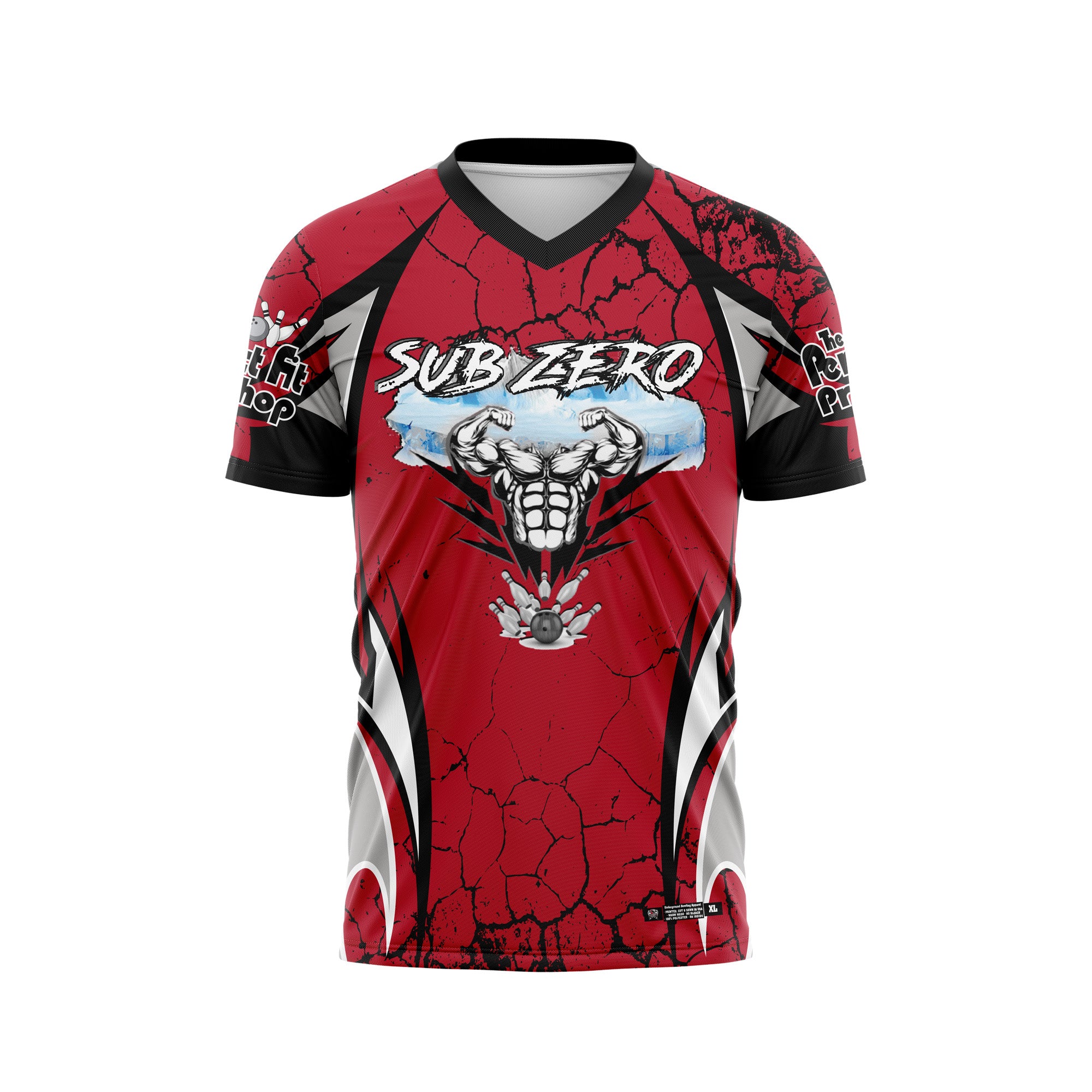 Sub Zero Red / Black Eroded Jersey