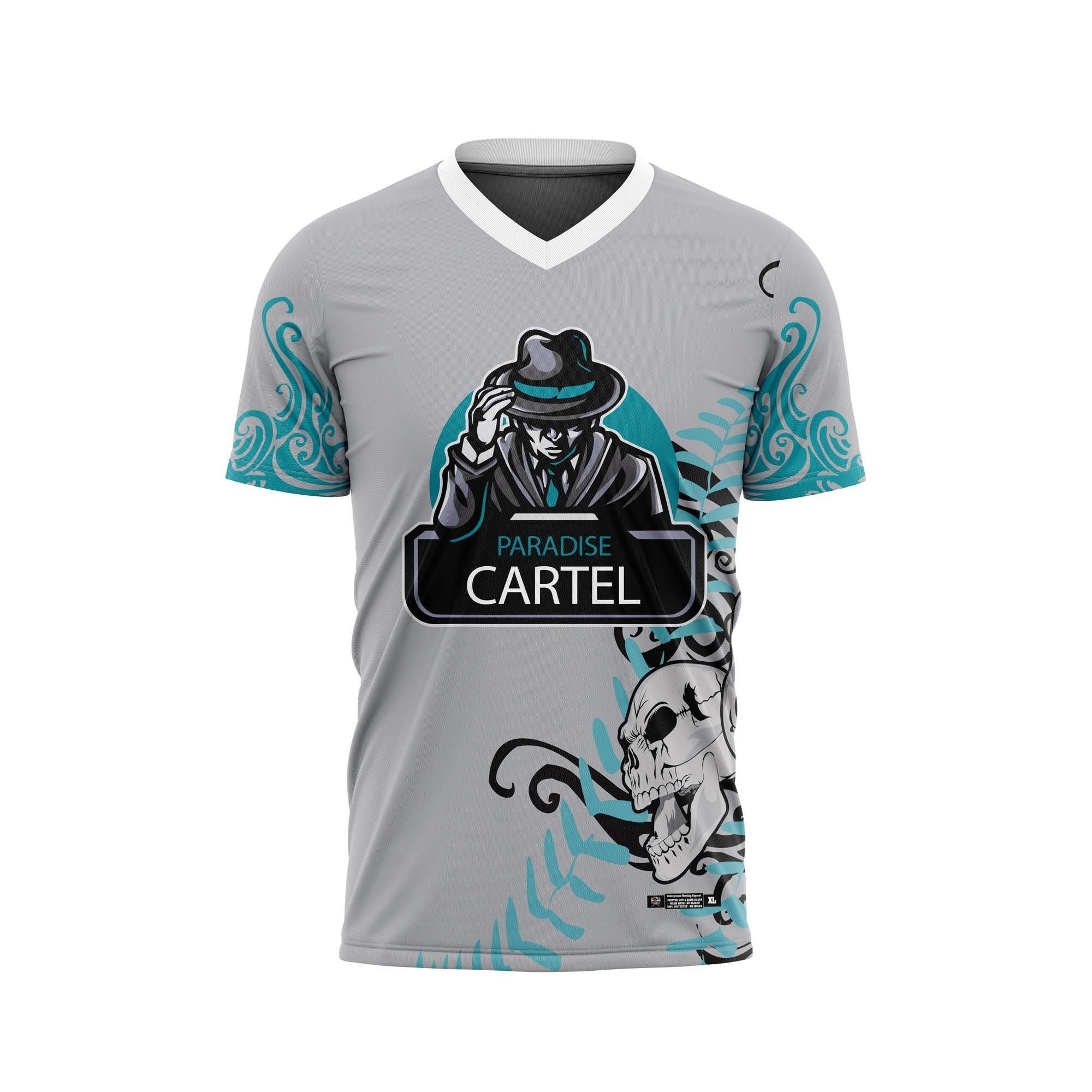 Paradise Cartel Floral Gray Jersey