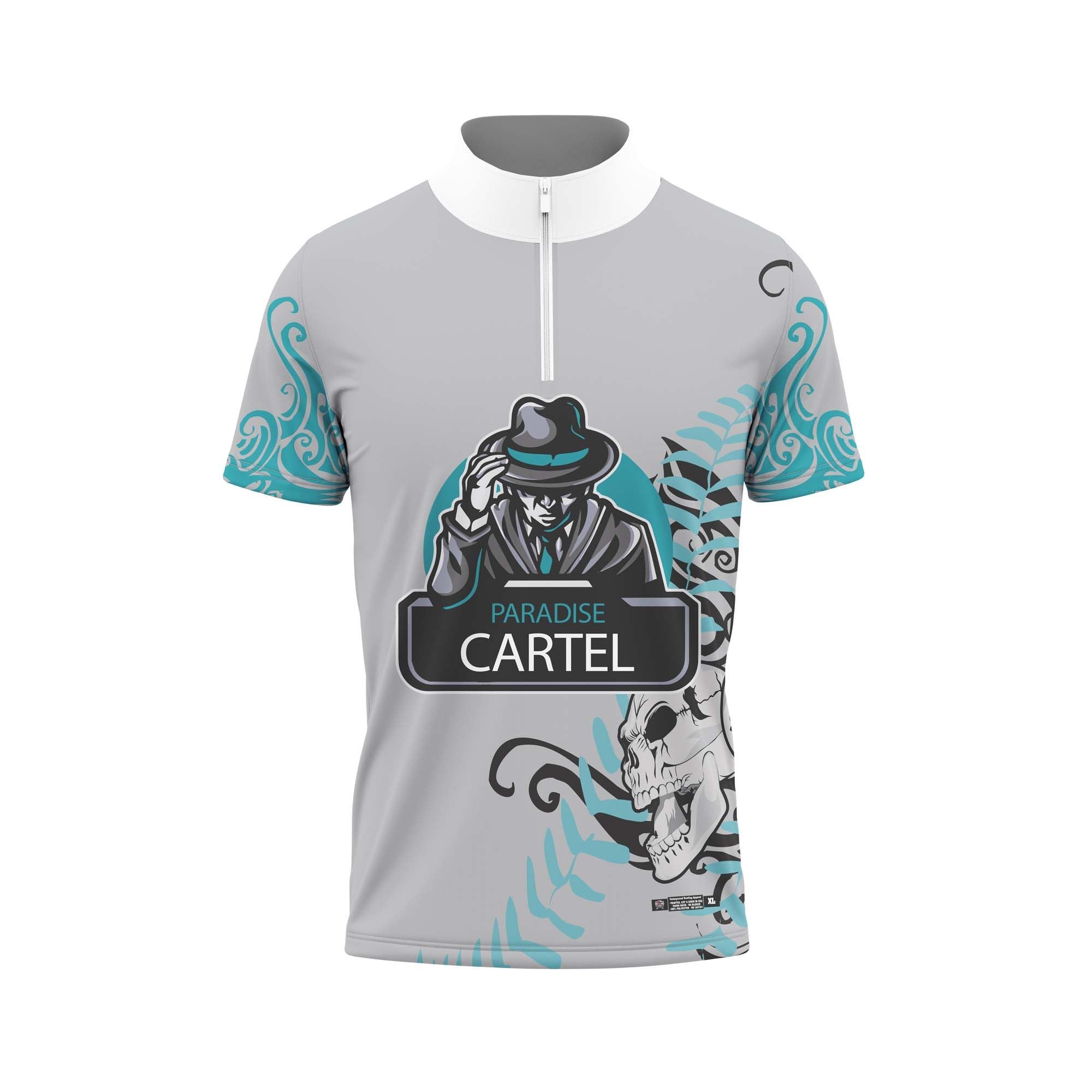 Paradise Cartel Floral Gray Jersey