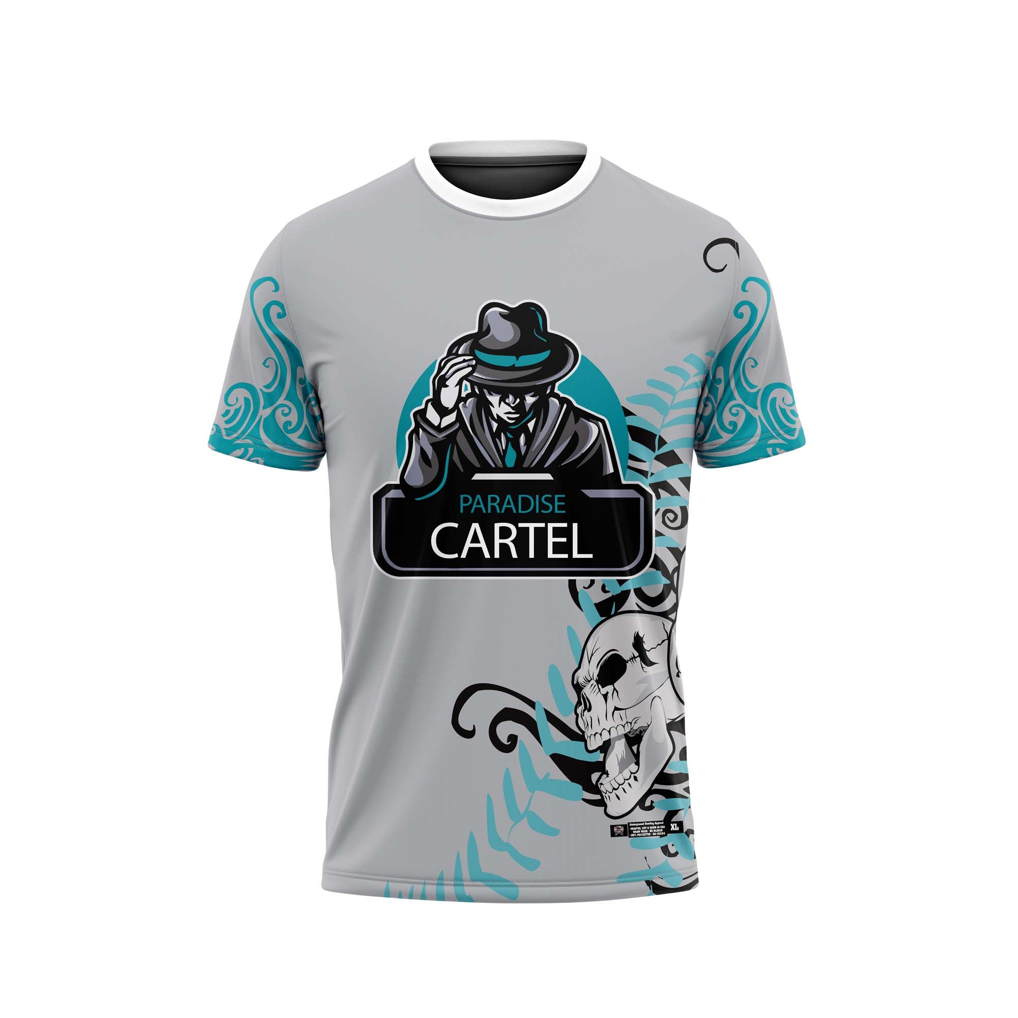 Paradise Cartel Floral Gray Jersey