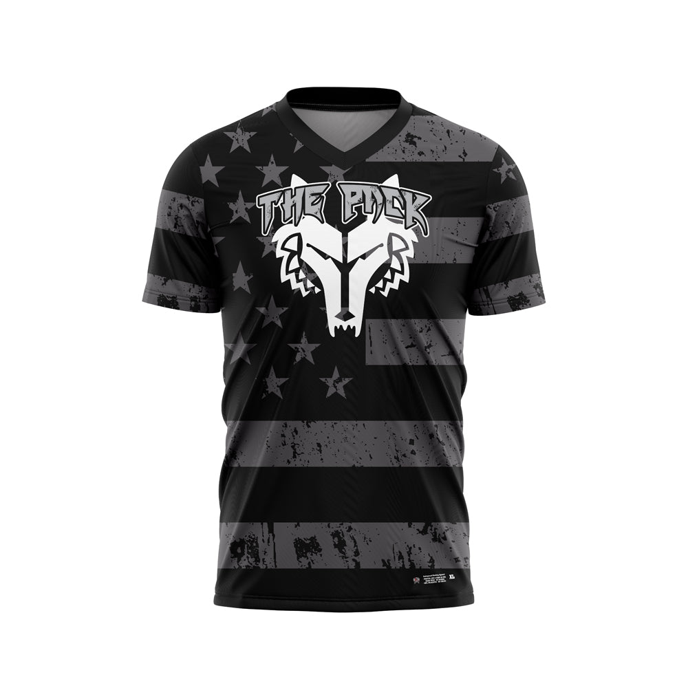 The Pack Grey Black Flag Jersey