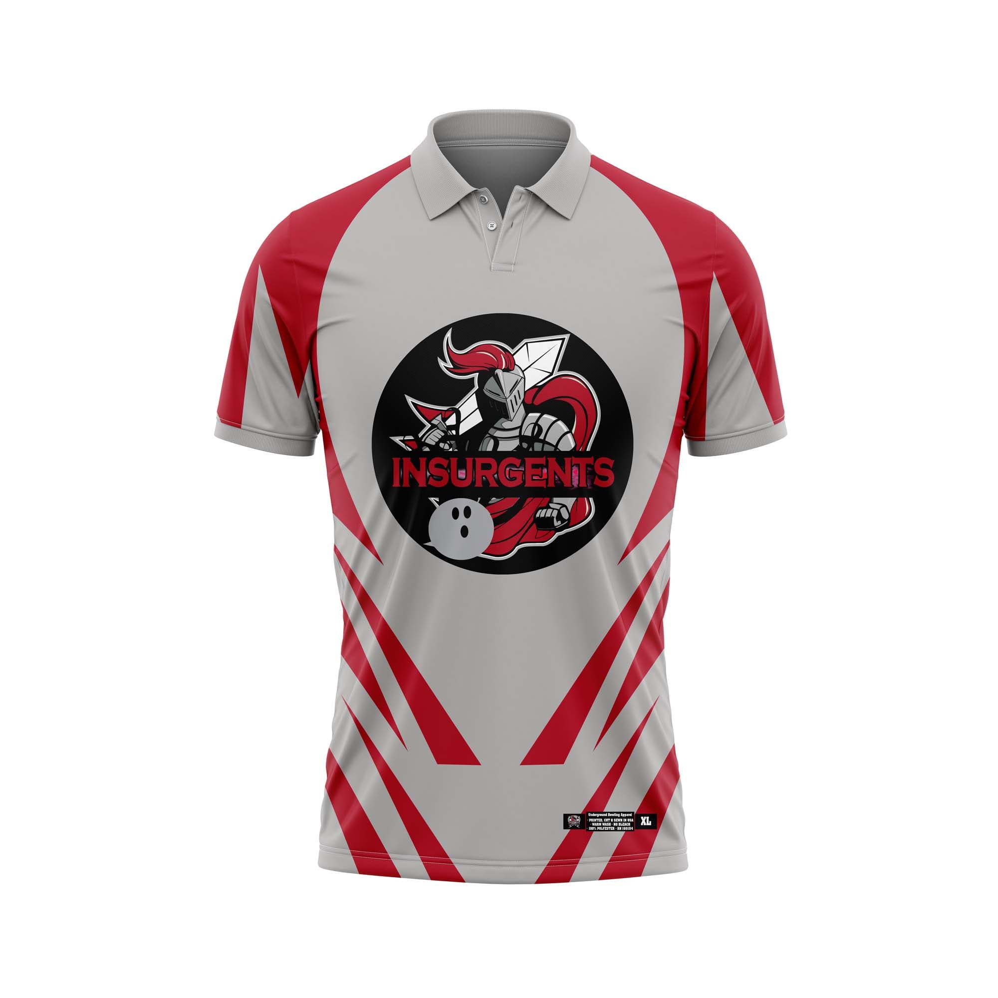 Insurgents Grey / Red Jersey