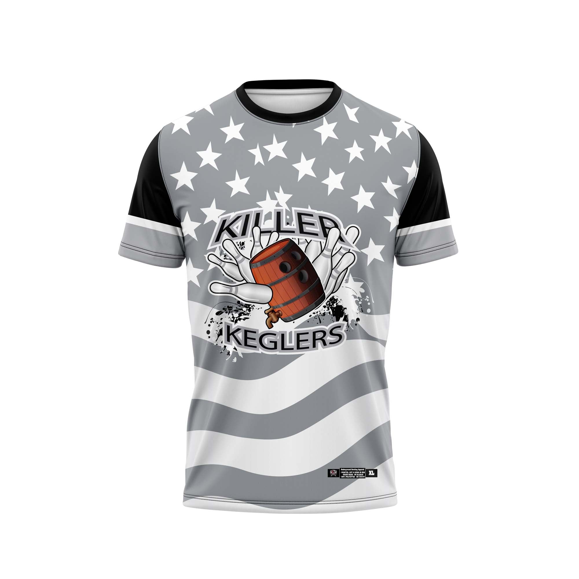 Killer Keglers Grey Flag Jerseys