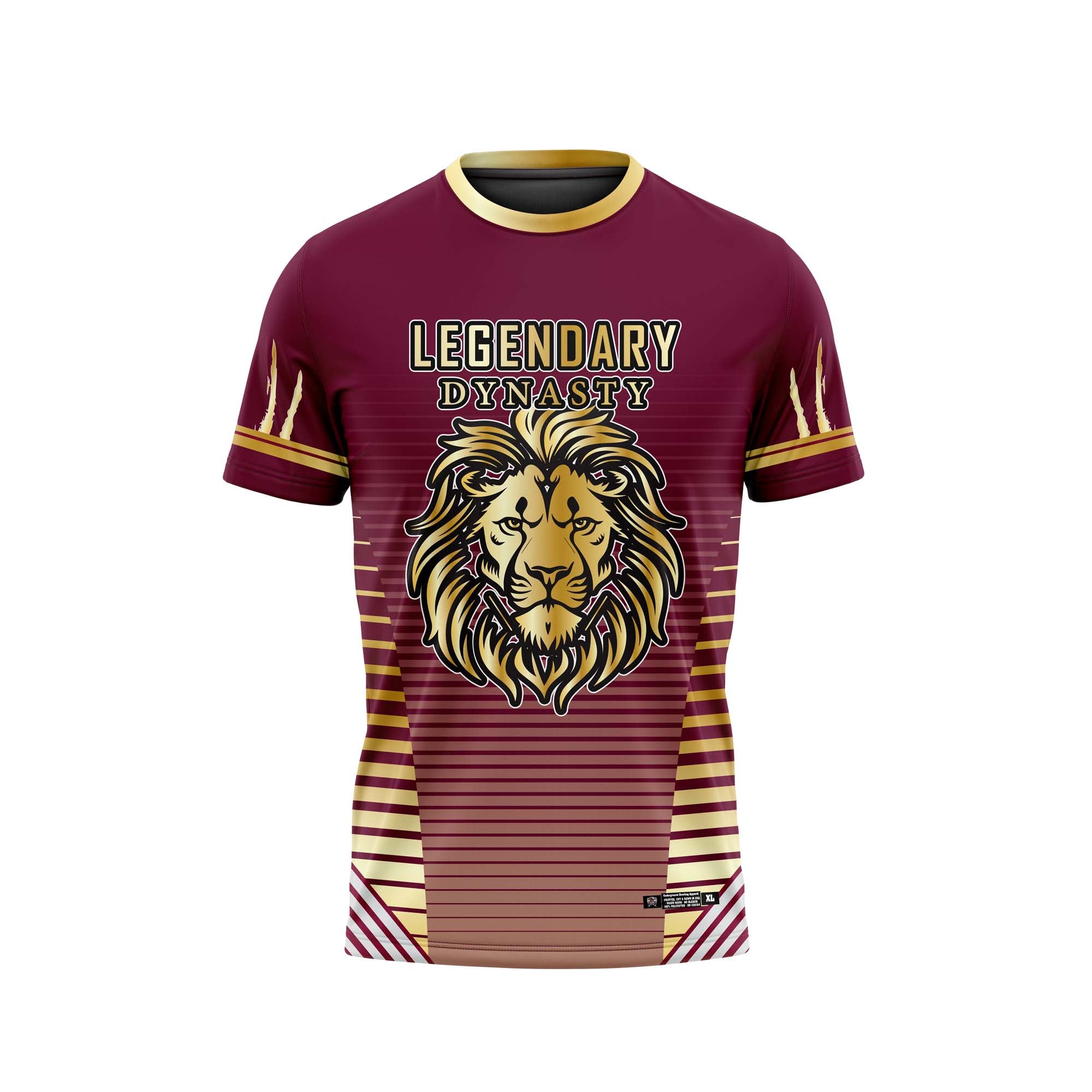 Legendary Dynasty Maroon Gold Jersey