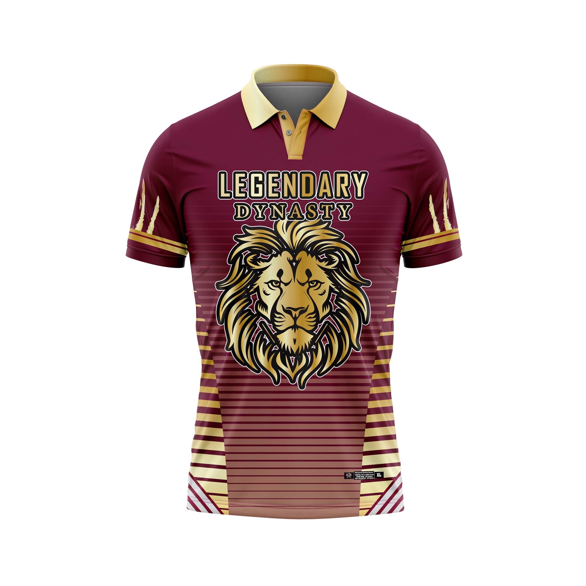 Legendary Dynasty Maroon Gold Jersey