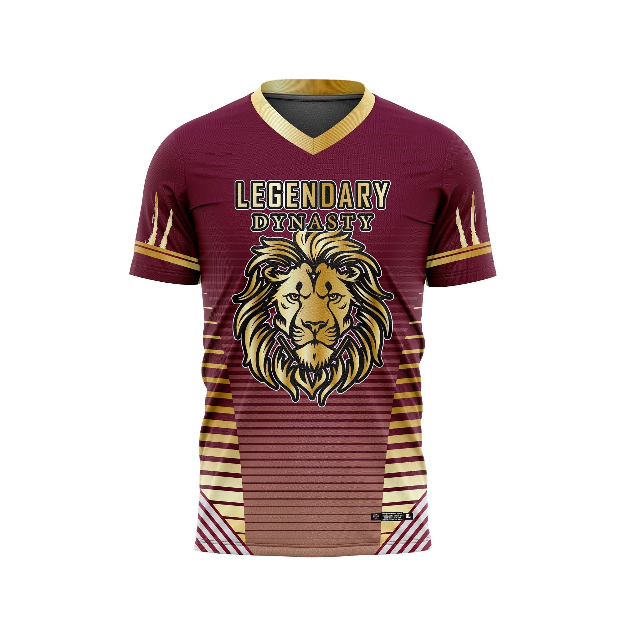 Legendary Dynasty Maroon Gold Jersey