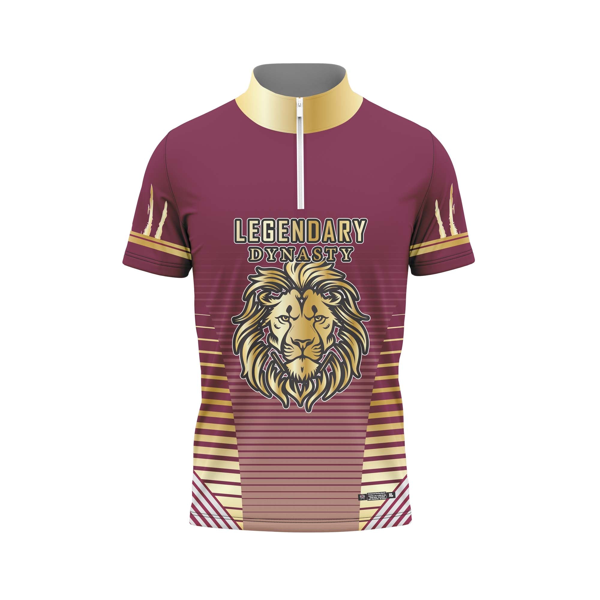 Legendary Dynasty Maroon Gold Jersey