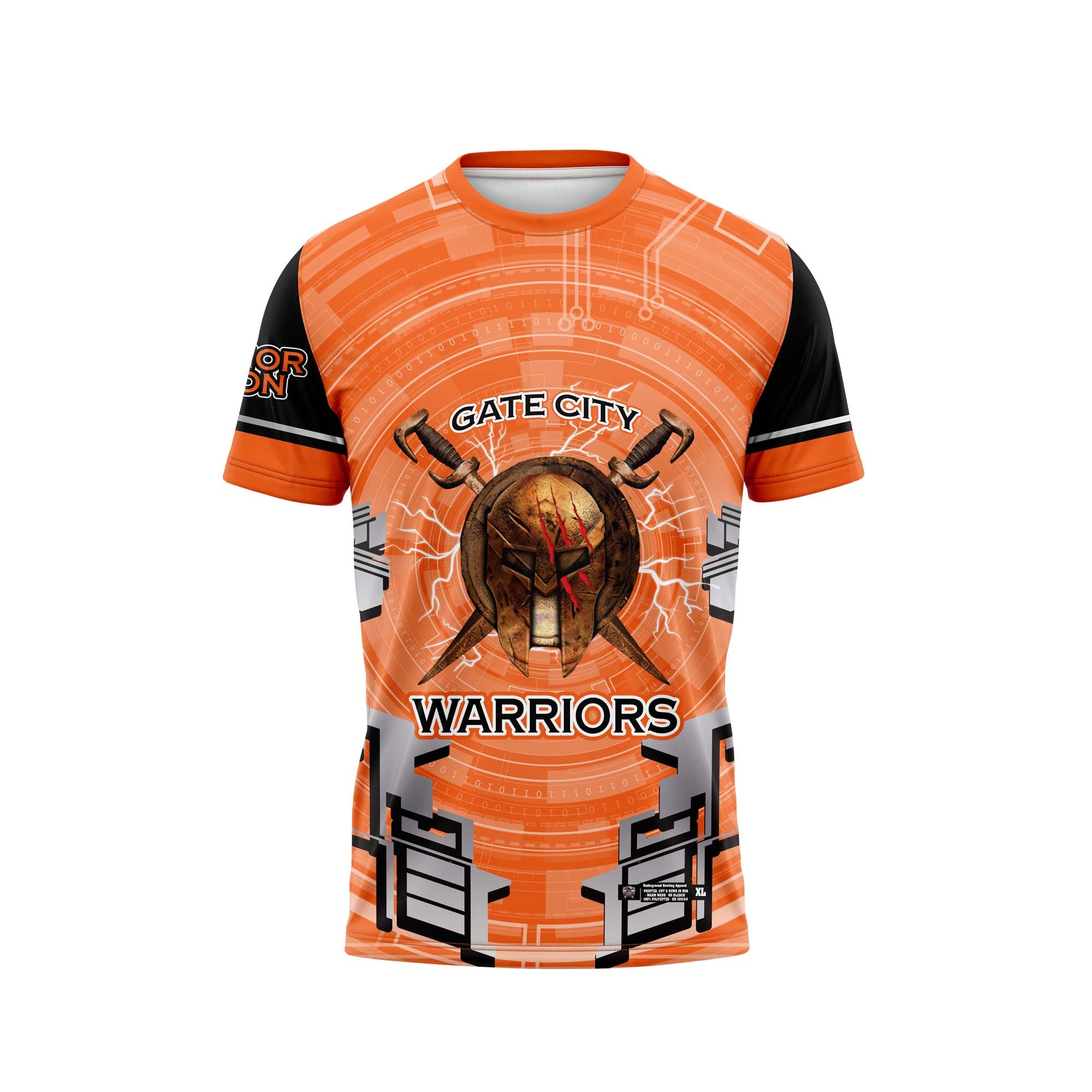 Gate City Warriors Orange / Silver Jersey