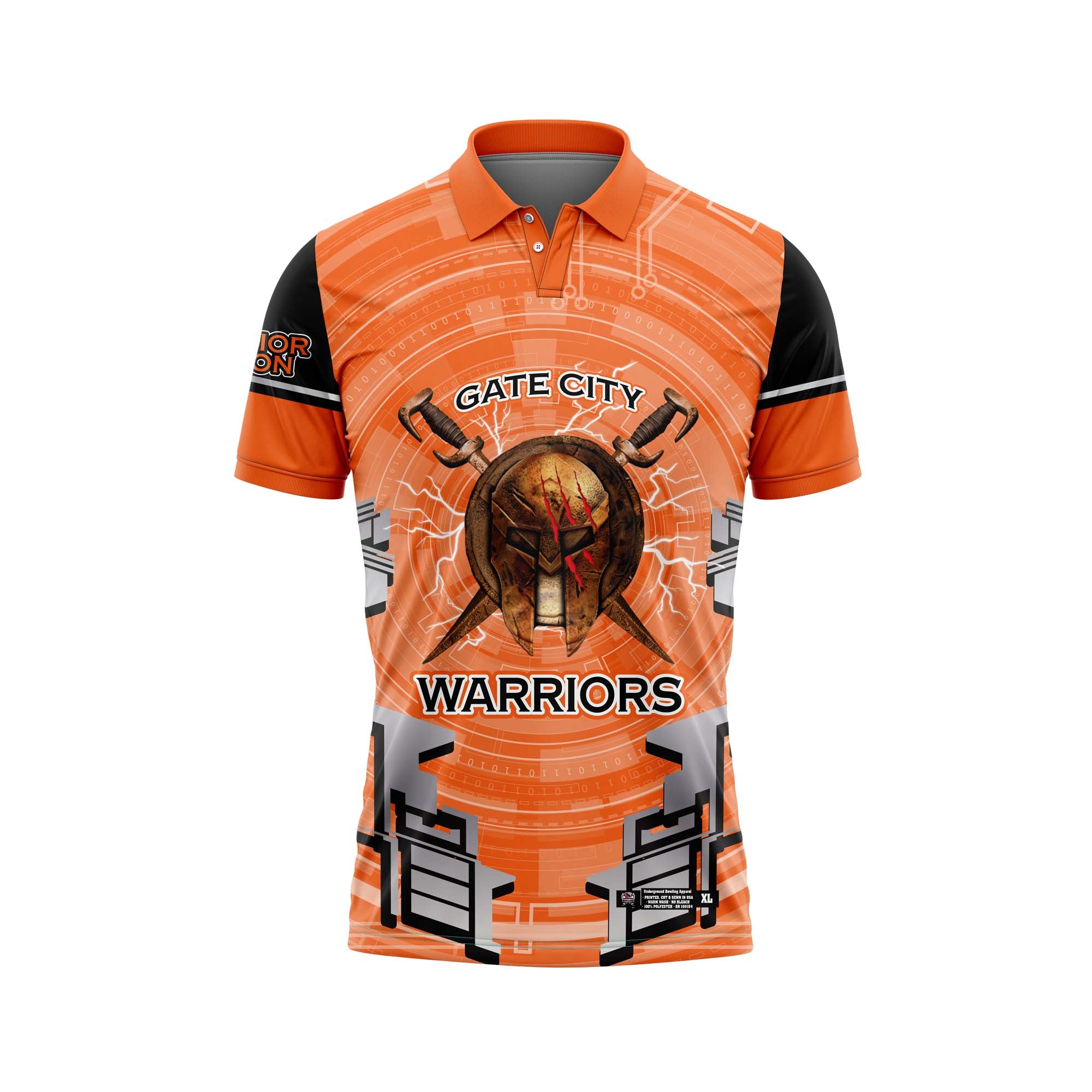 Gate City Warriors Orange / Silver Jersey