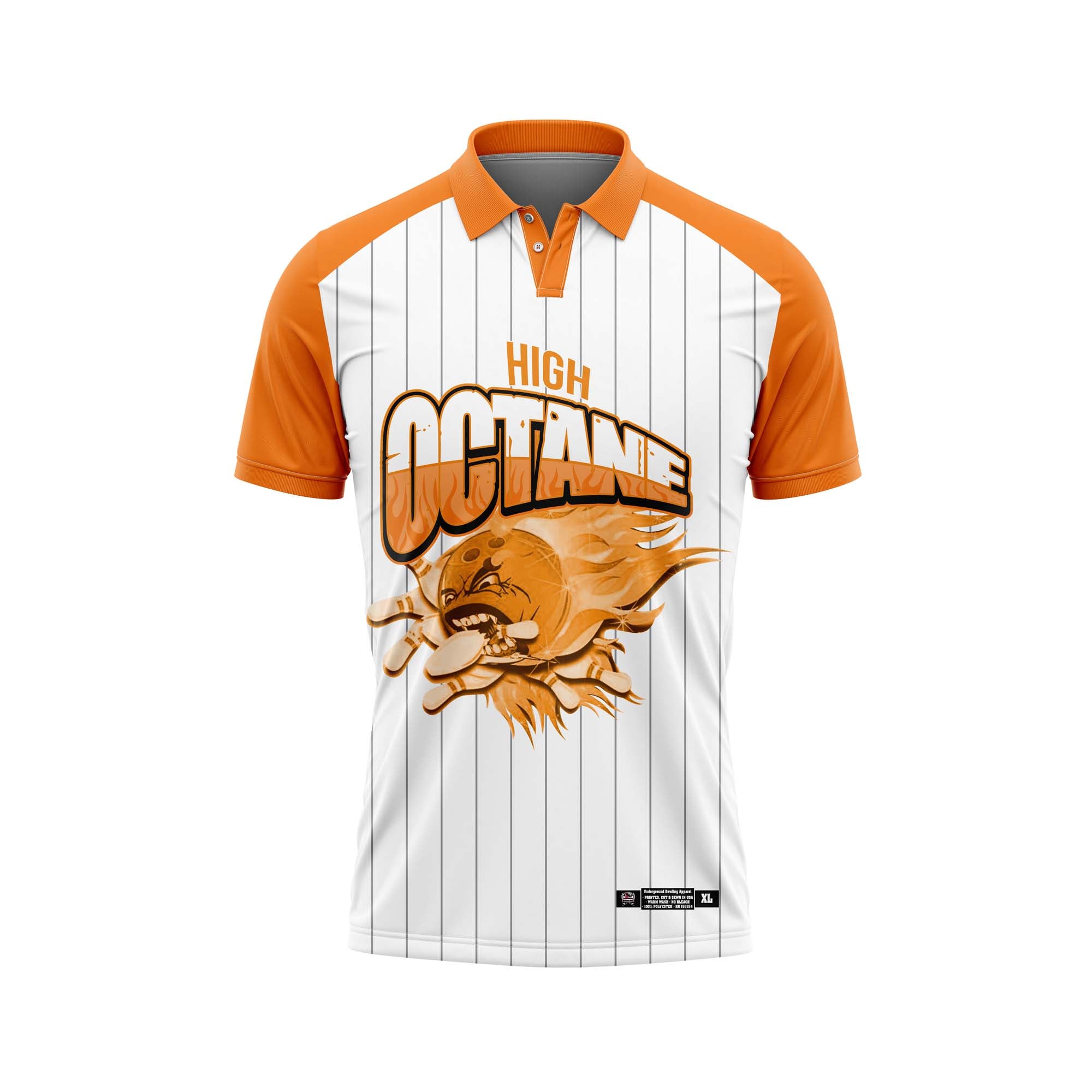 High Octane Orange White Jersey