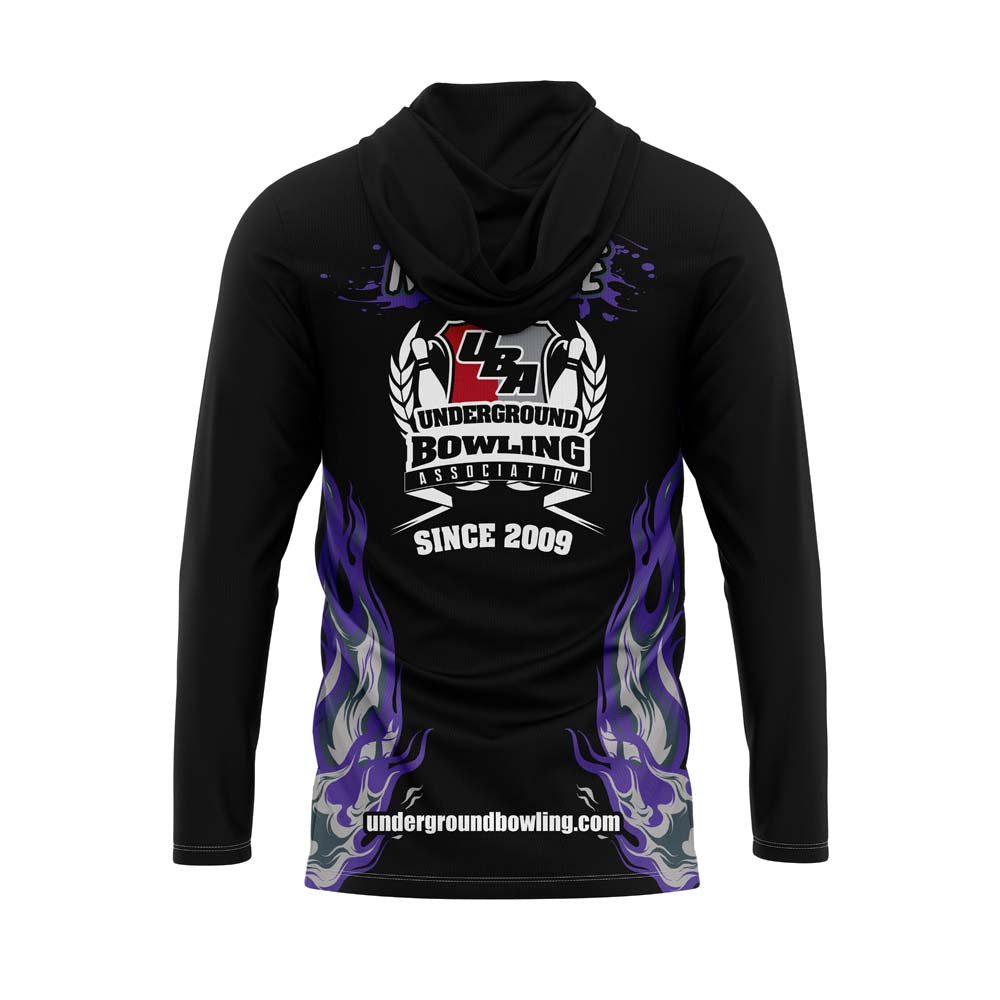 Southern Asylum Purple Gray Flame Jersey