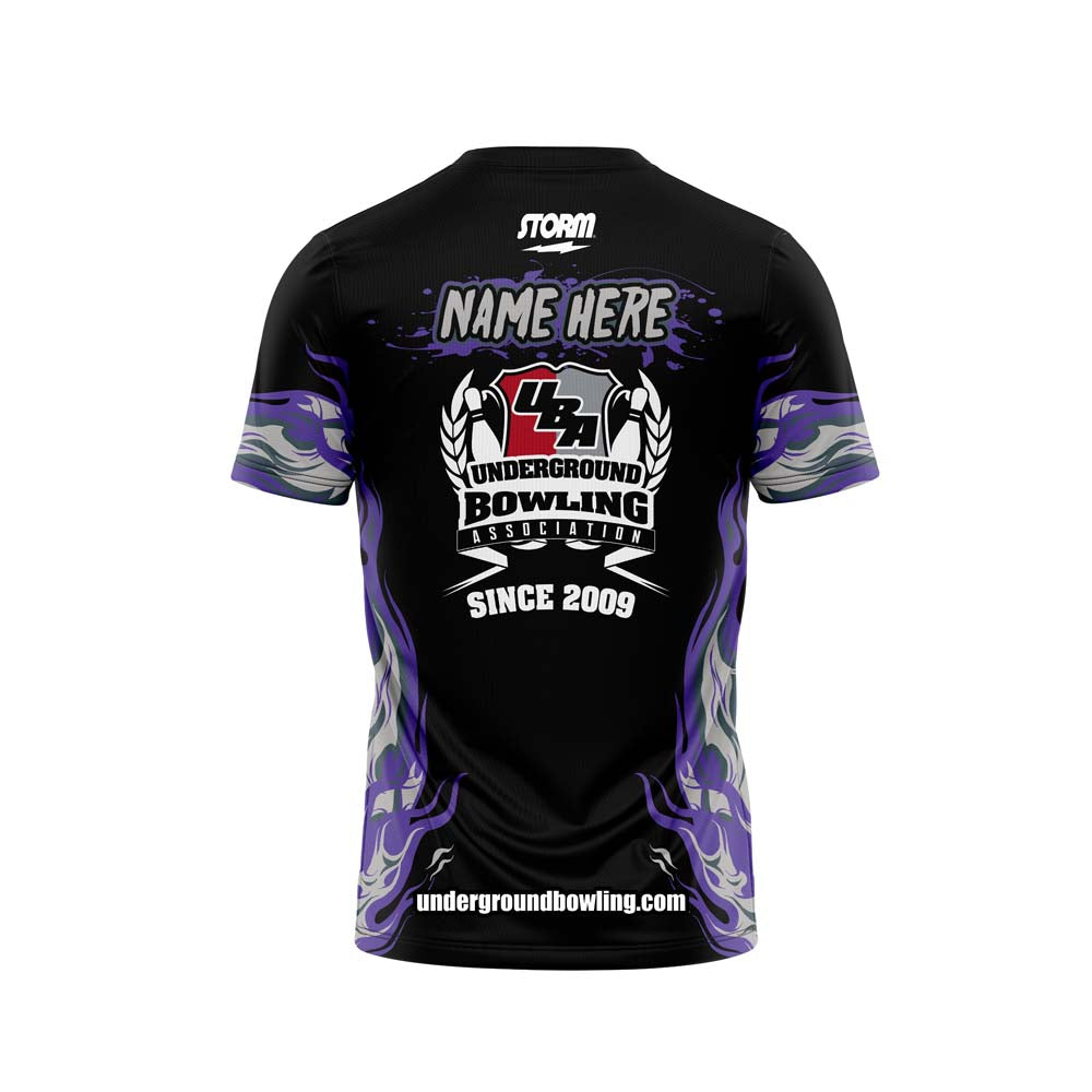 Southern Asylum Purple Gray Flame Jersey