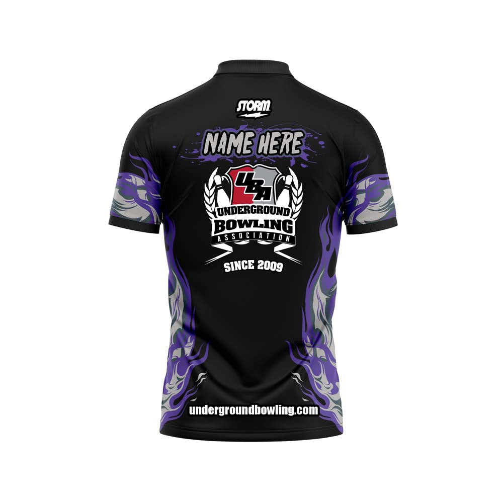 Southern Asylum Purple Gray Flame Jersey