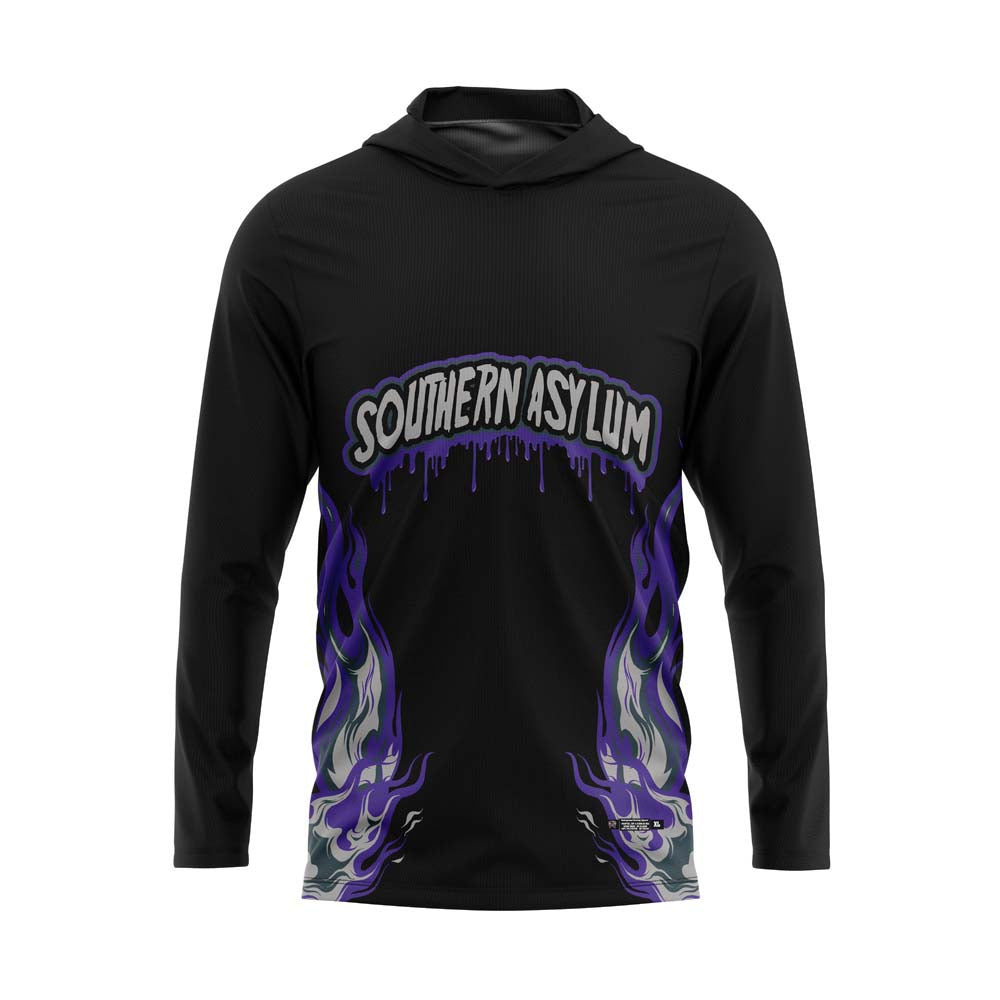 Southern Asylum Purple Gray Flame Jersey