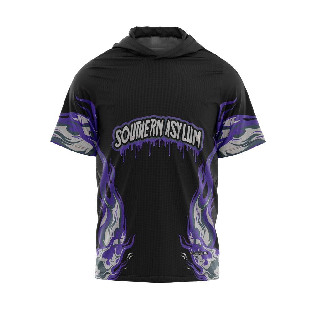 Southern Asylum Purple Gray Flame Jersey