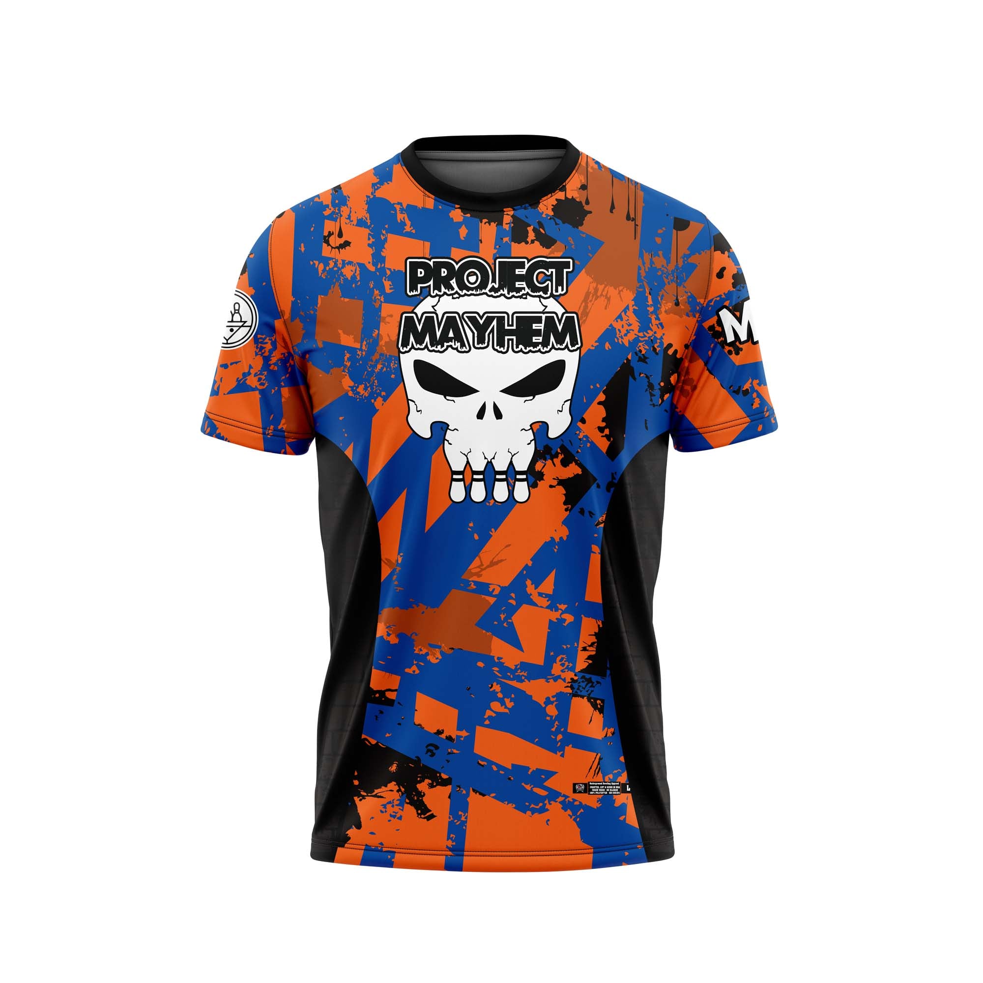 Project Mayhem Royal Orange Black Jersey