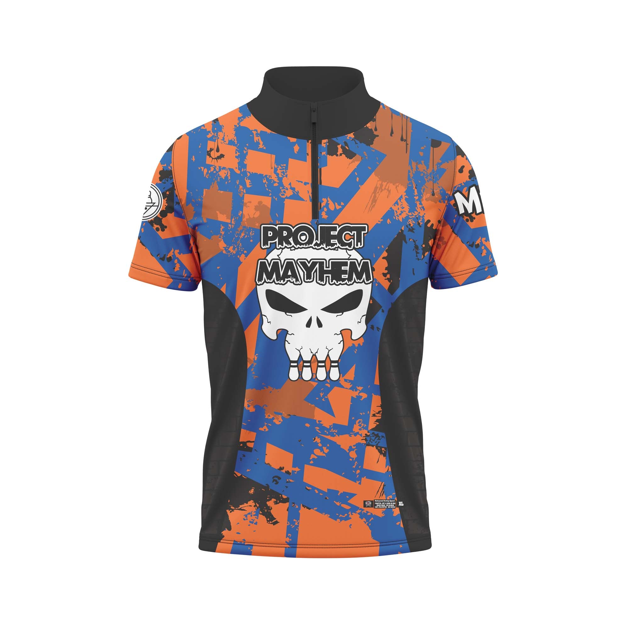 Project Mayhem Royal Orange Black Jersey