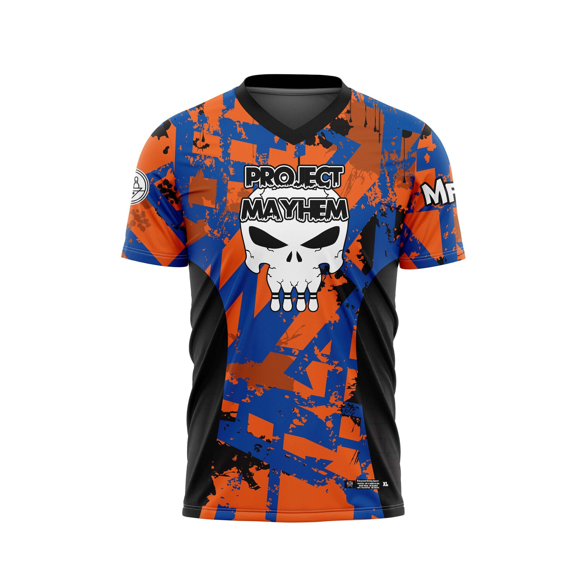 Project Mayhem Royal Orange Black Jersey