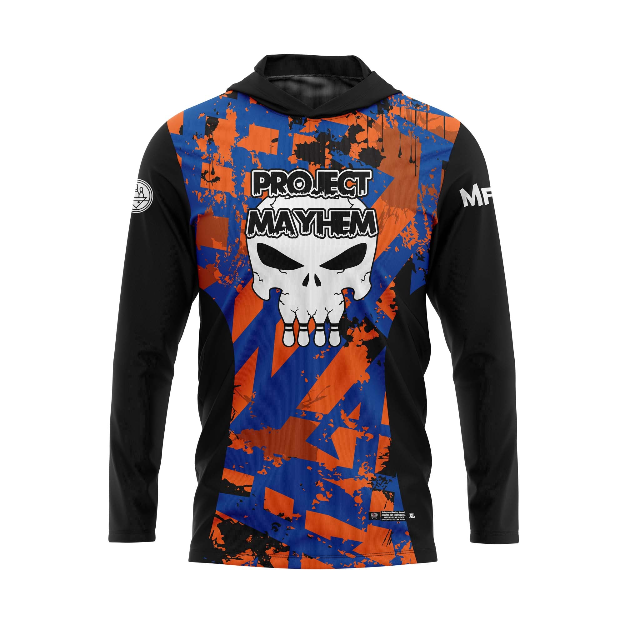 Project Mayhem Royal Orange Black Jersey