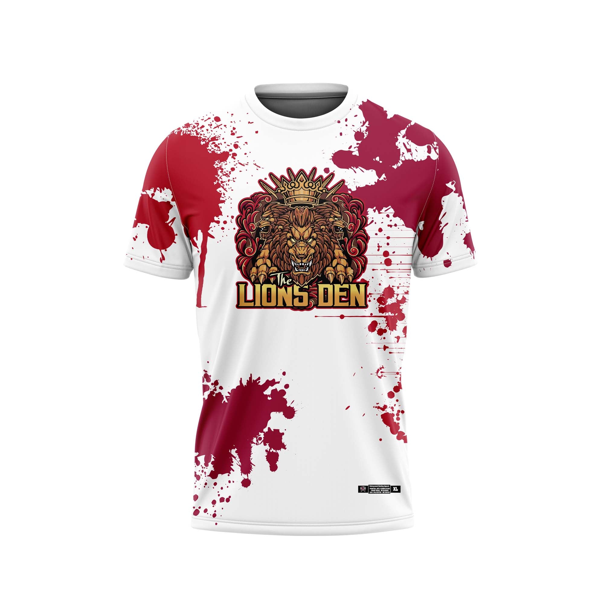 The Lions Den Splatter Red White Jerseys