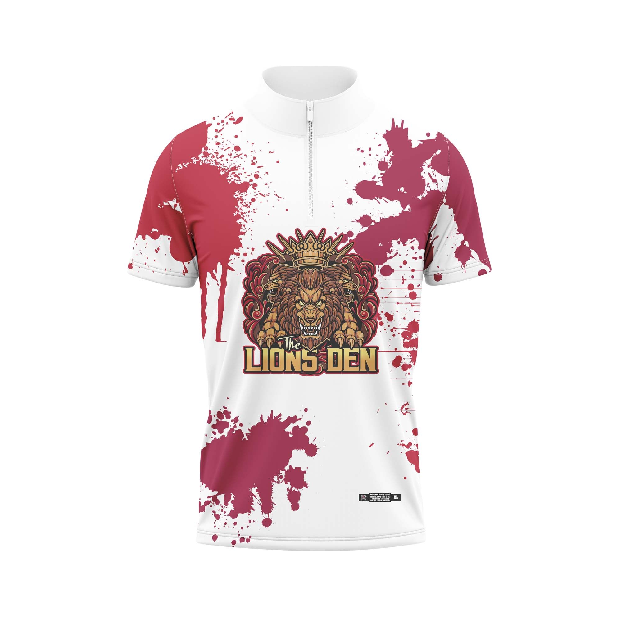 The Lions Den Splatter Red White Jerseys