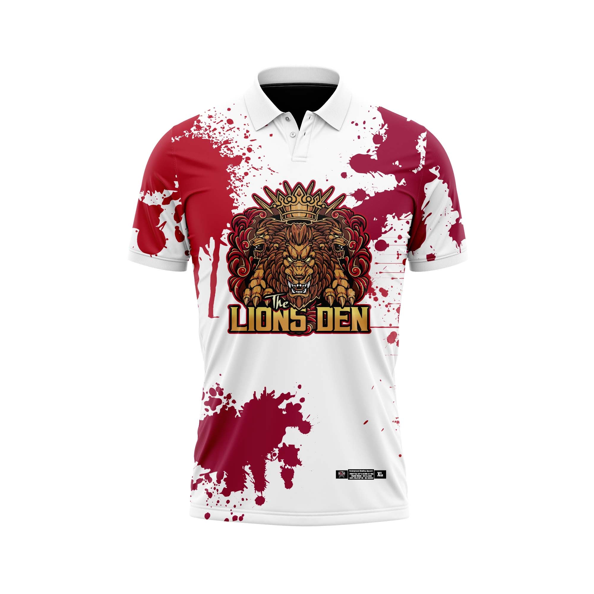 The Lions Den Splatter Red White Jerseys