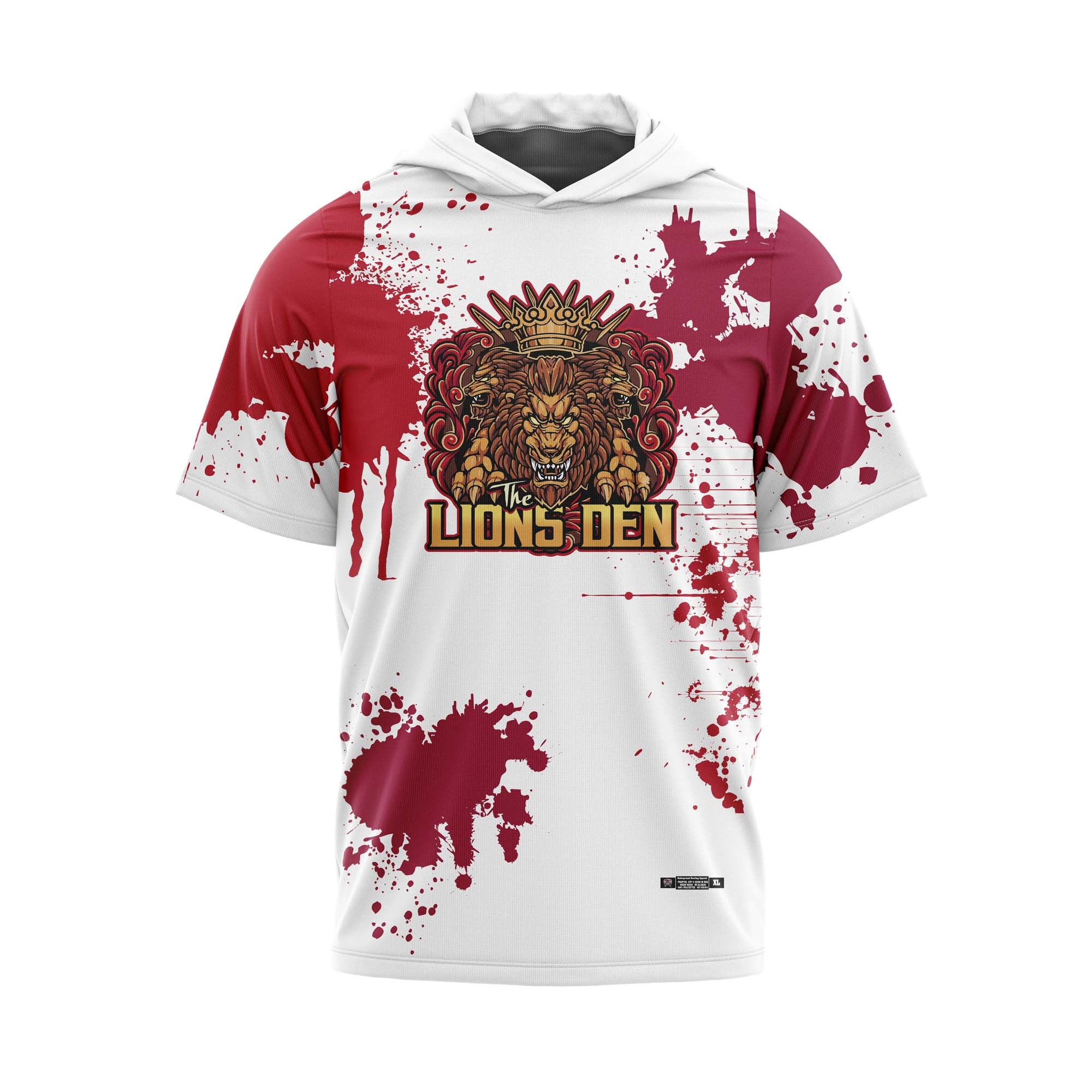 The Lions Den Splatter Red White Jerseys