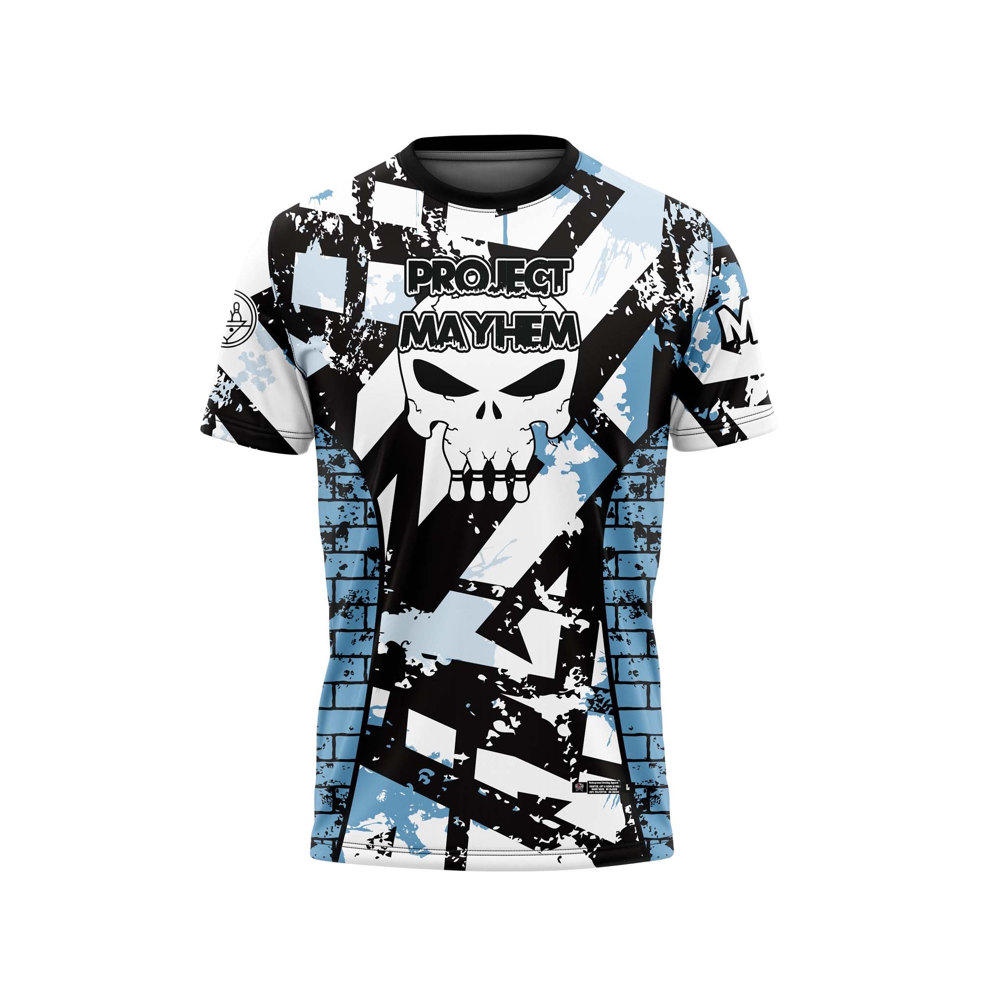 Project Mayhem White Carolina Black Jersey