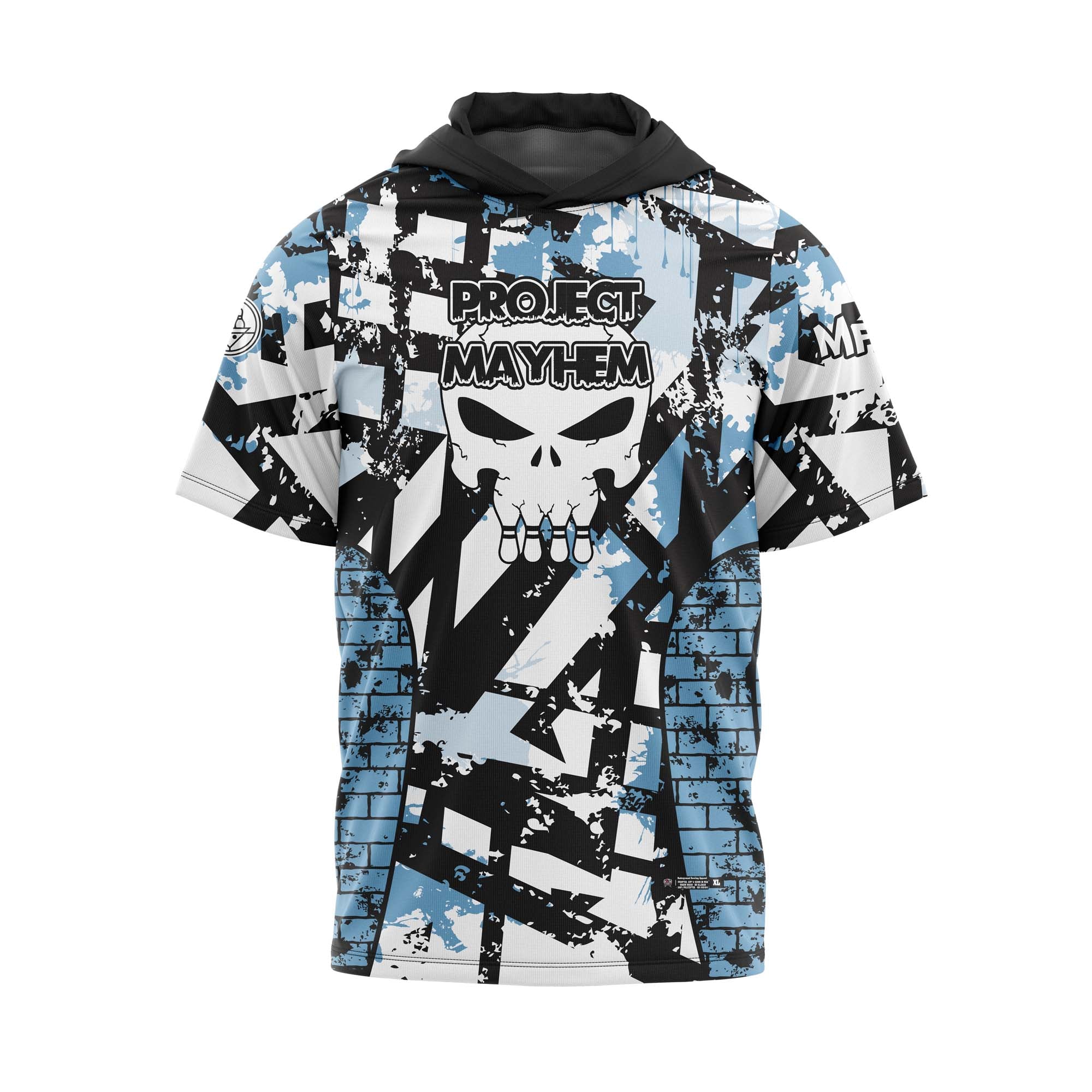 Project Mayhem White Carolina Black Jersey