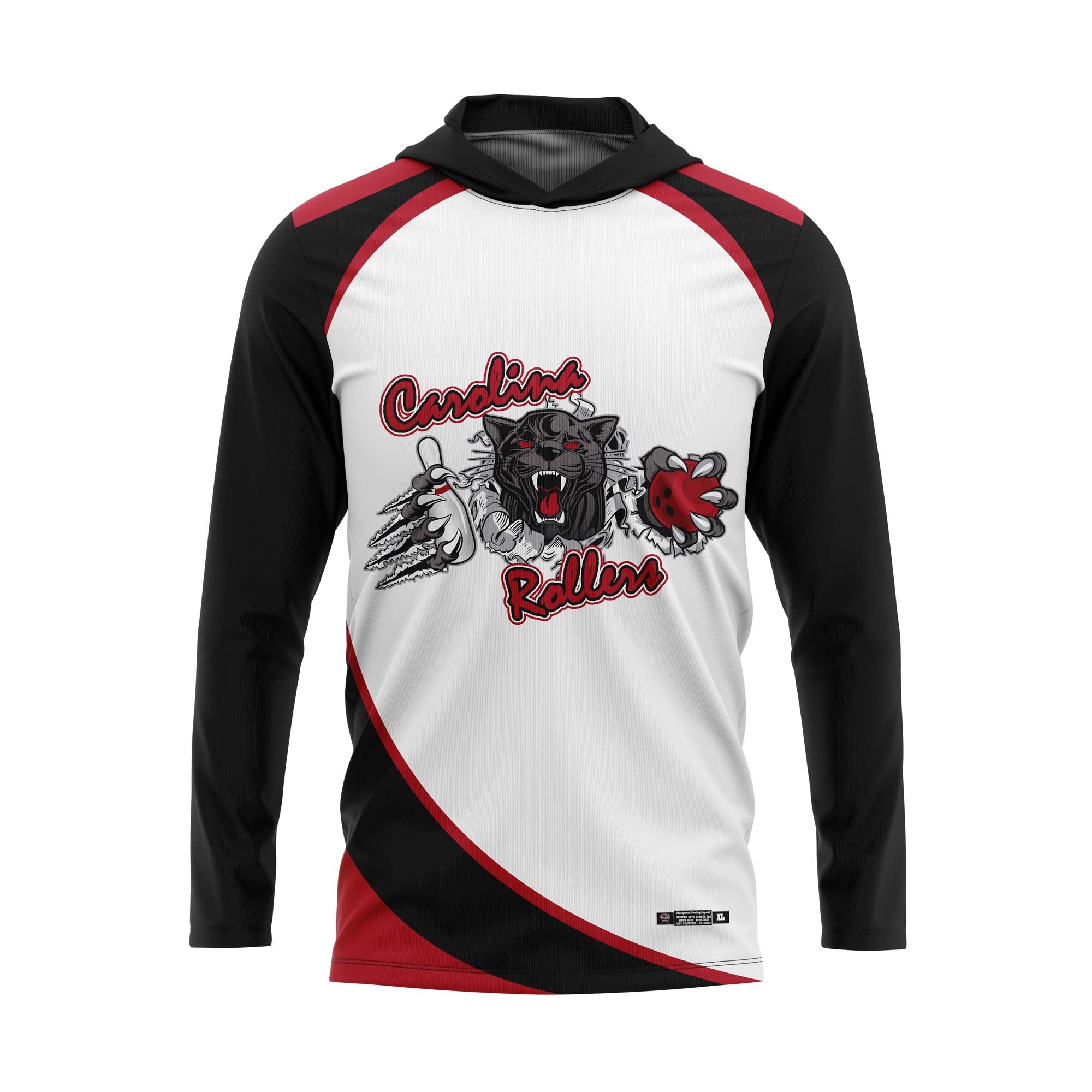 Carolina Rollers White Red Jersey