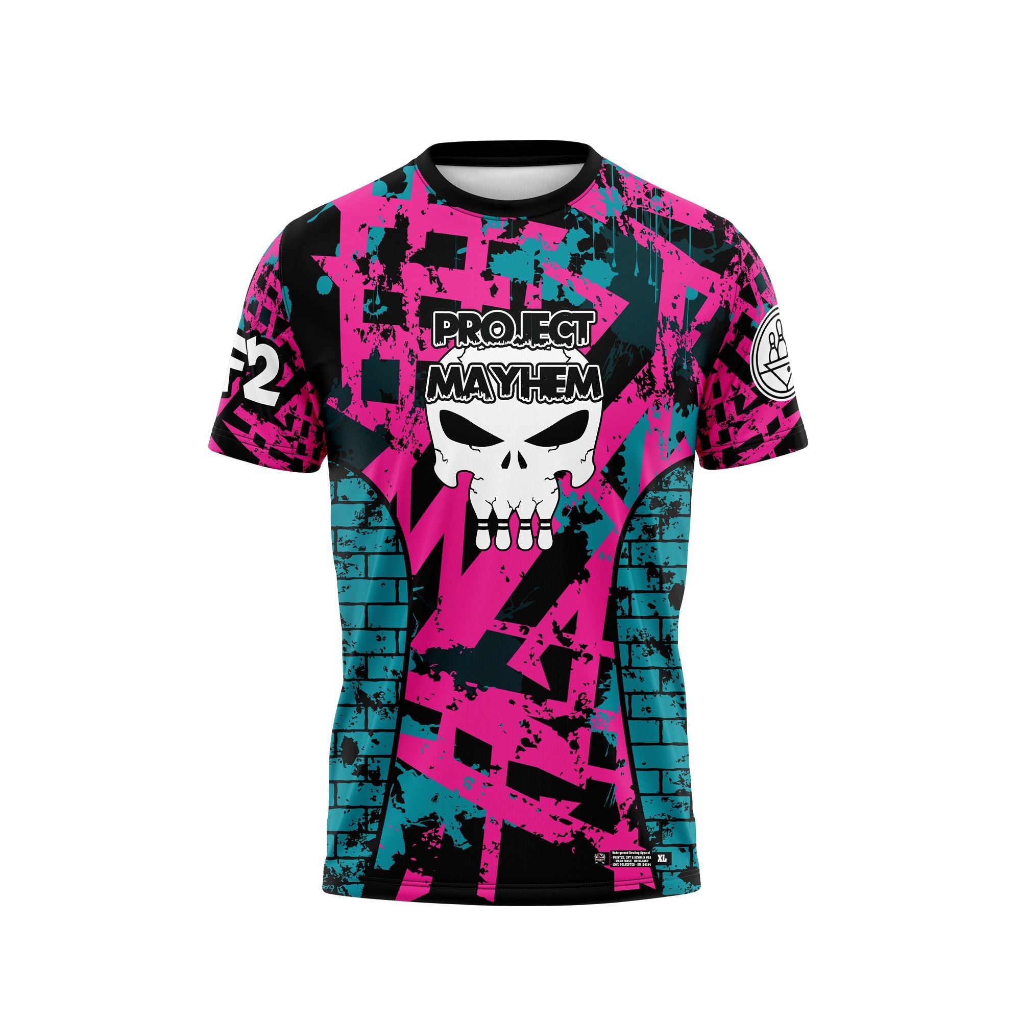 Project Mayhem Black Aqua Pink Jersey