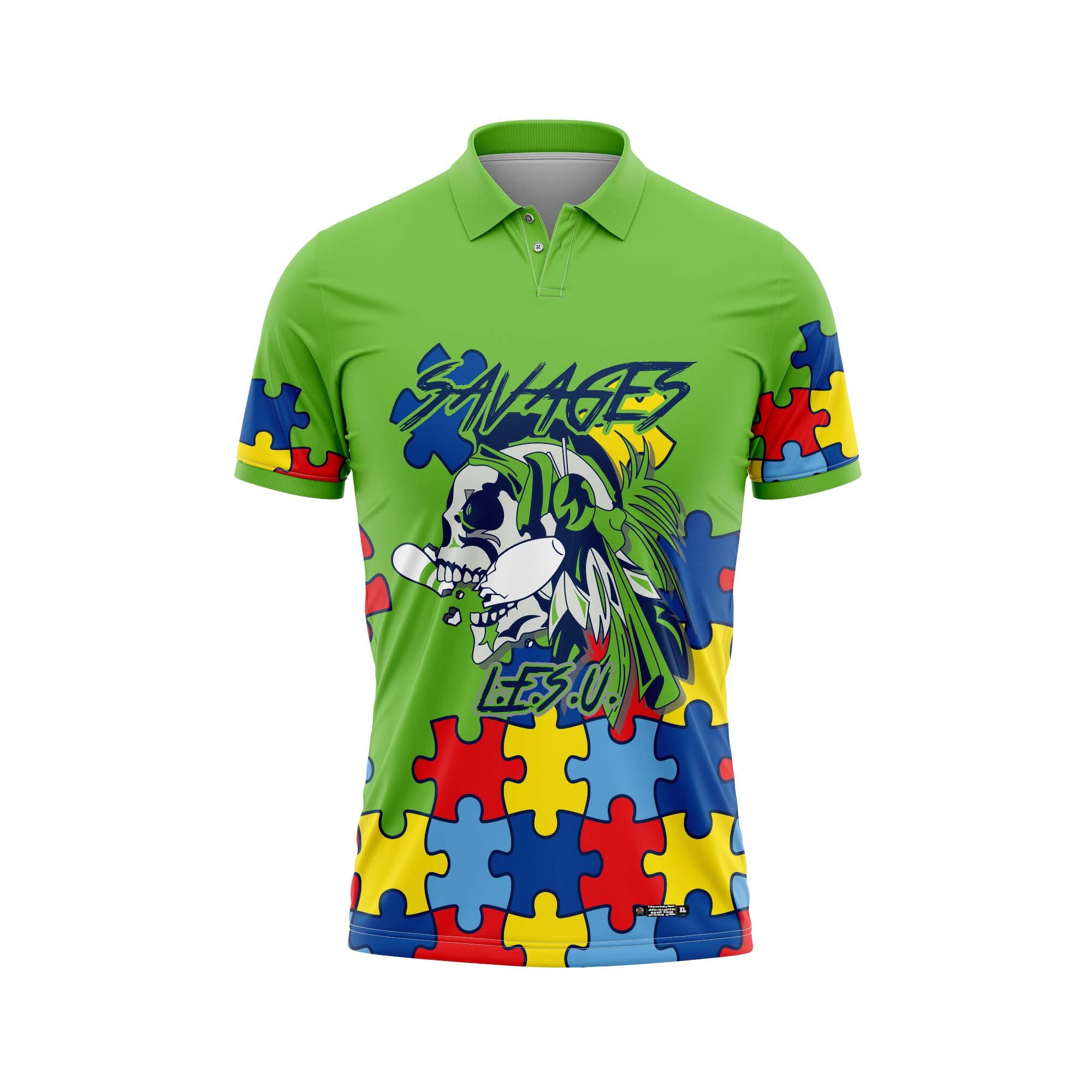 Spartanburg Savages Autism Jersey