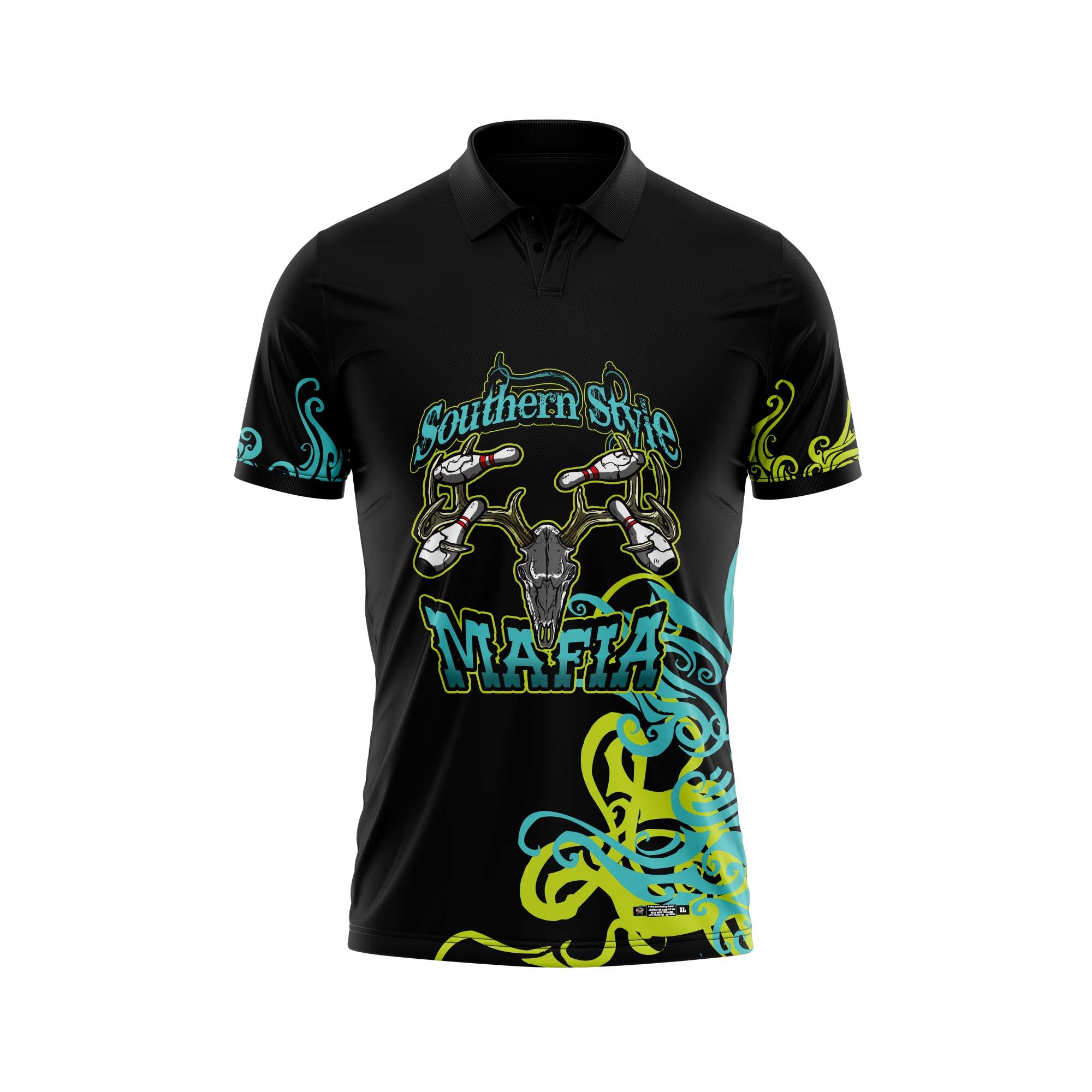 Southern Style Mafia Black / Aqua Jersey