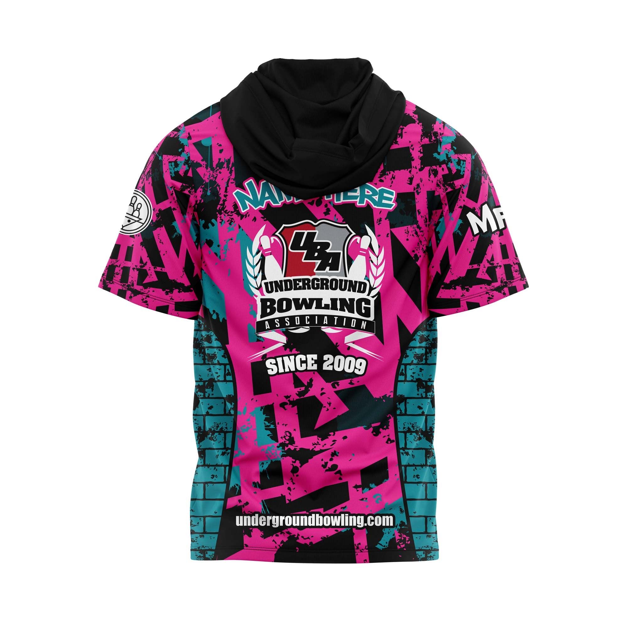 Project Mayhem Black Aqua Pink Jersey