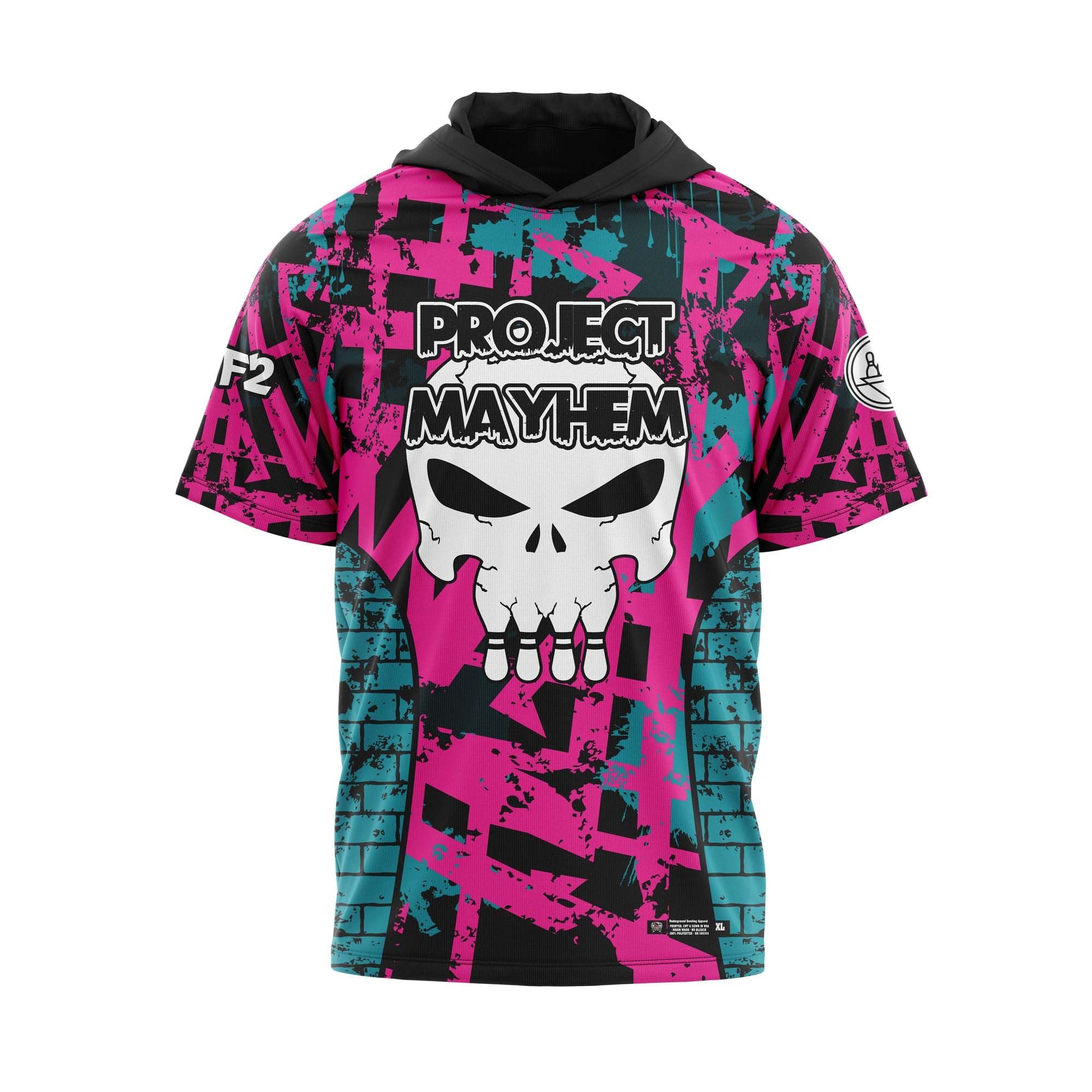 Project Mayhem Black Aqua Pink Jersey