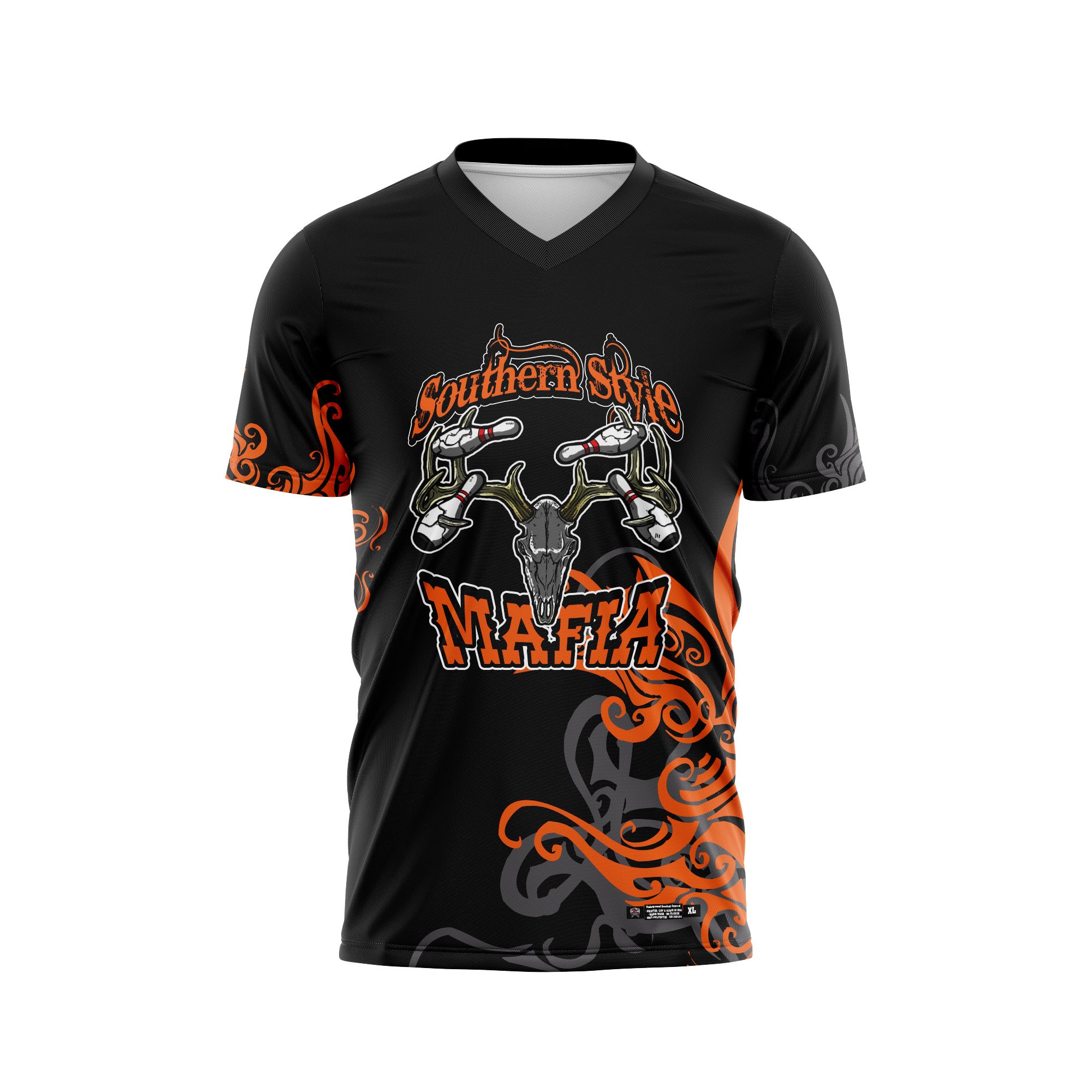 Southern Style Mafia Black / Orange Jersey